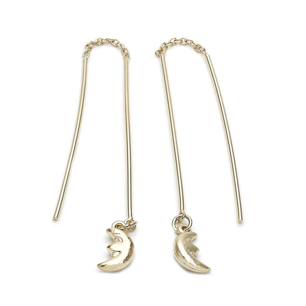 Moon Threader Earrings-18k Gold Filled