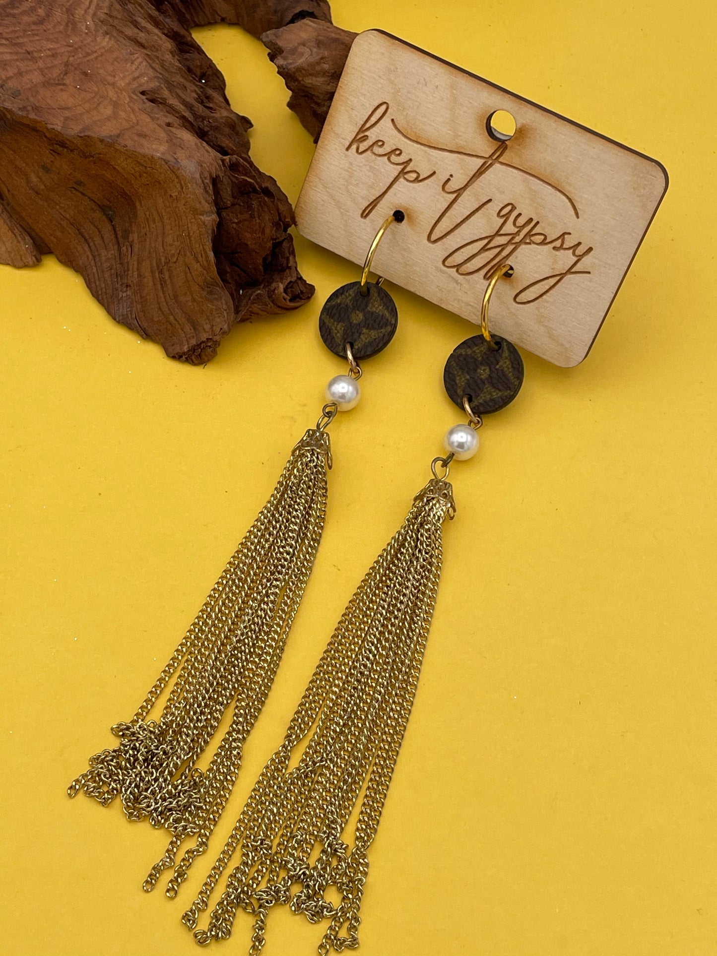 lab pearl long dangle - keep it Gypsy