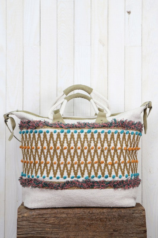 Citron Multi Weekender Love Stitch Bag