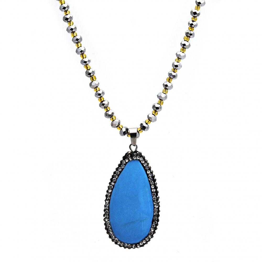 Hematite Turq. Necklace