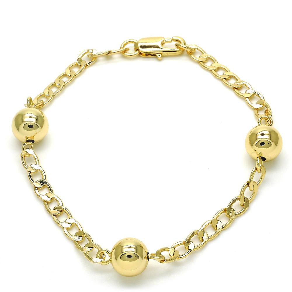 Ball & Chain Bracelet - 18k Gold Filled