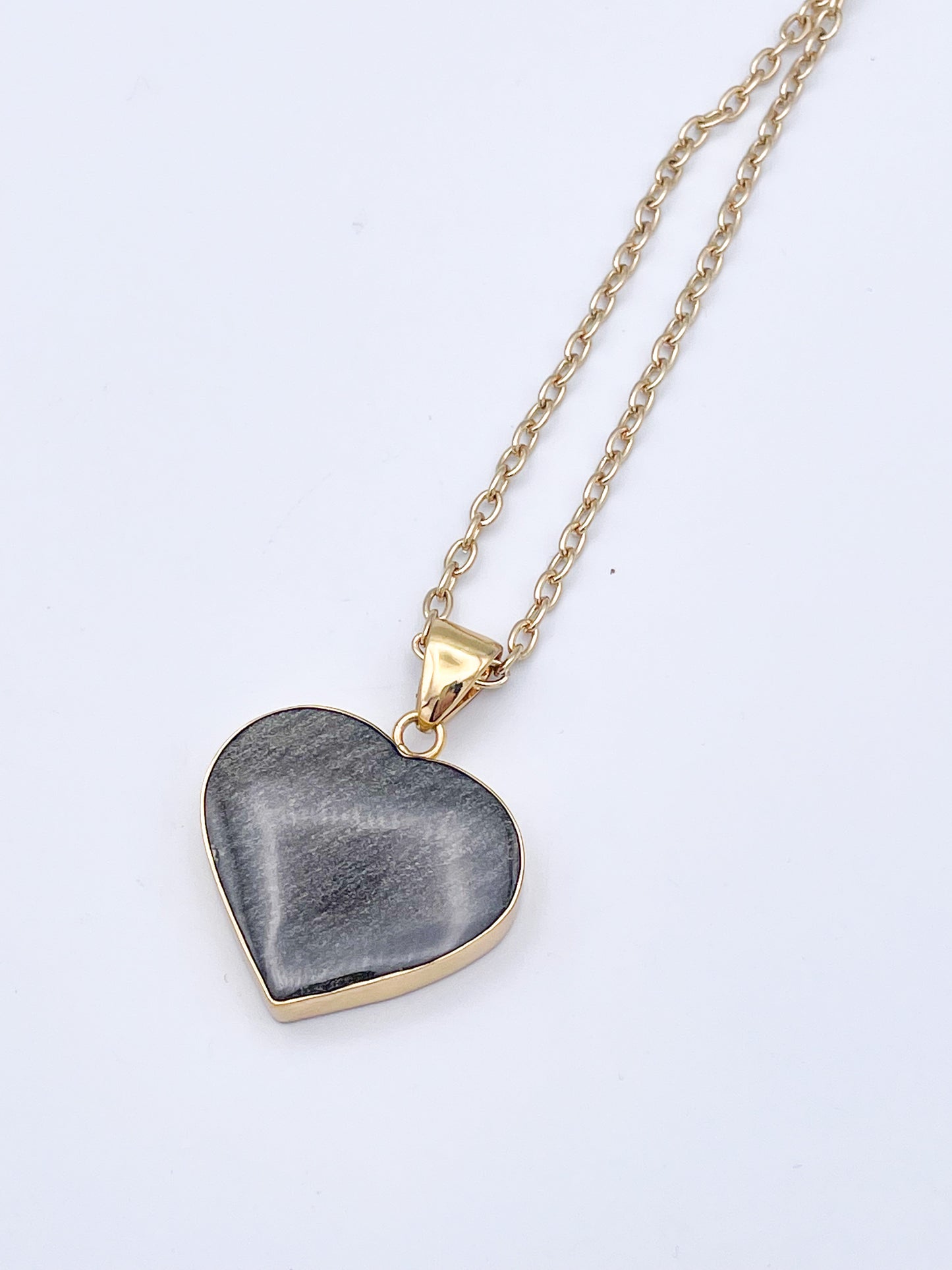 Sheen Obsidian Heart Pendant - Alchemia