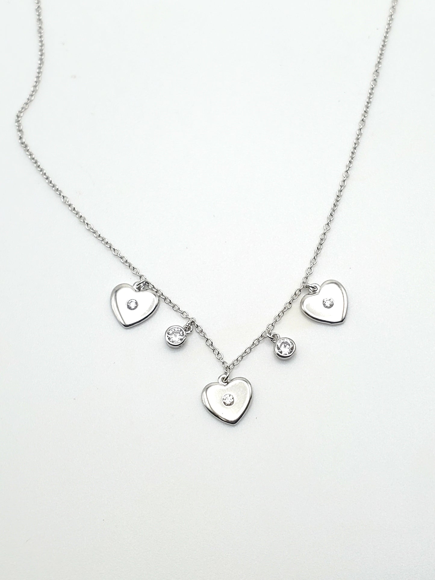 Heart Necklace - Solid Sterling Silver