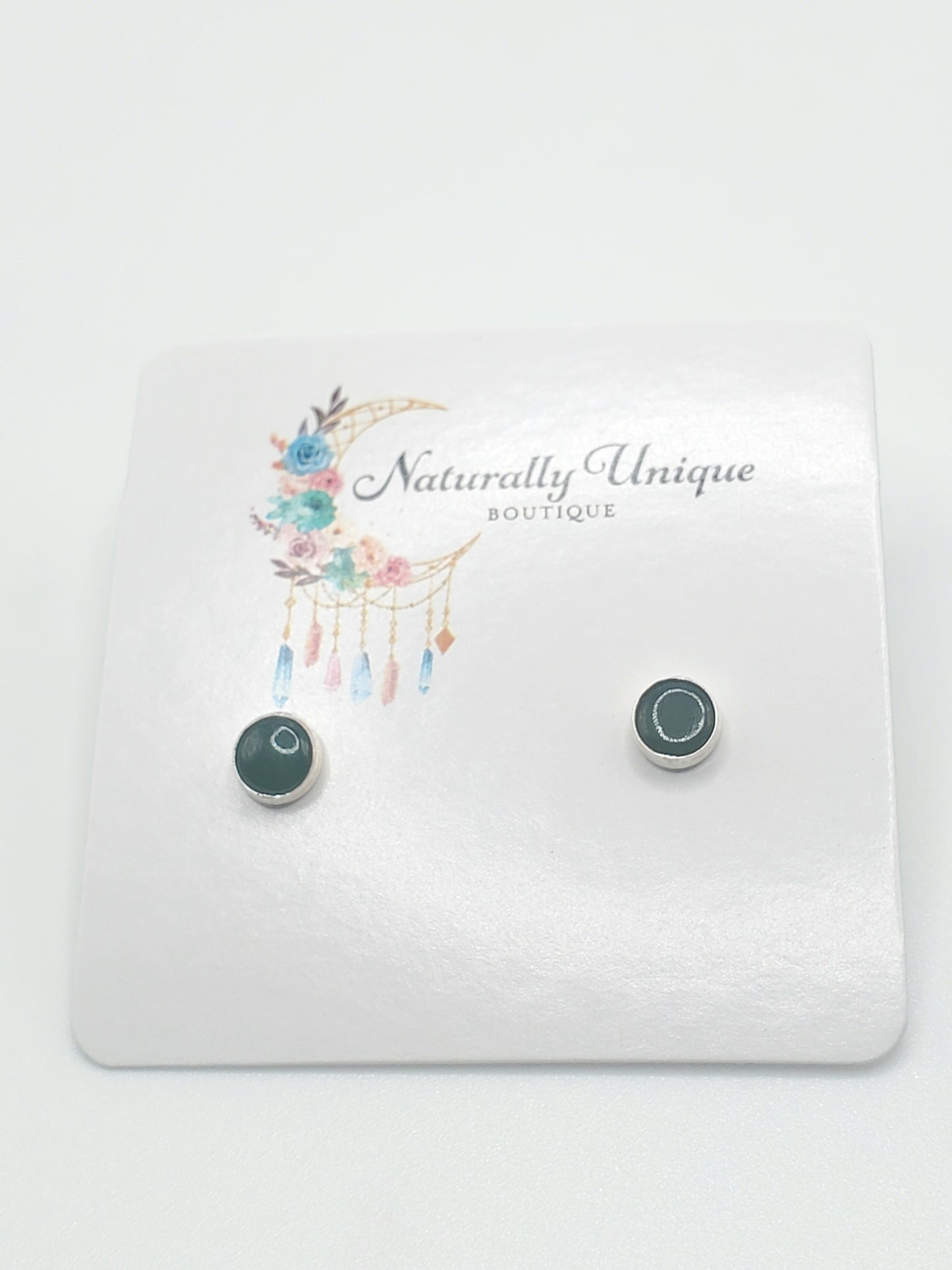 Dainty Serpentine Stud Earrings - Solid Sterling Silver