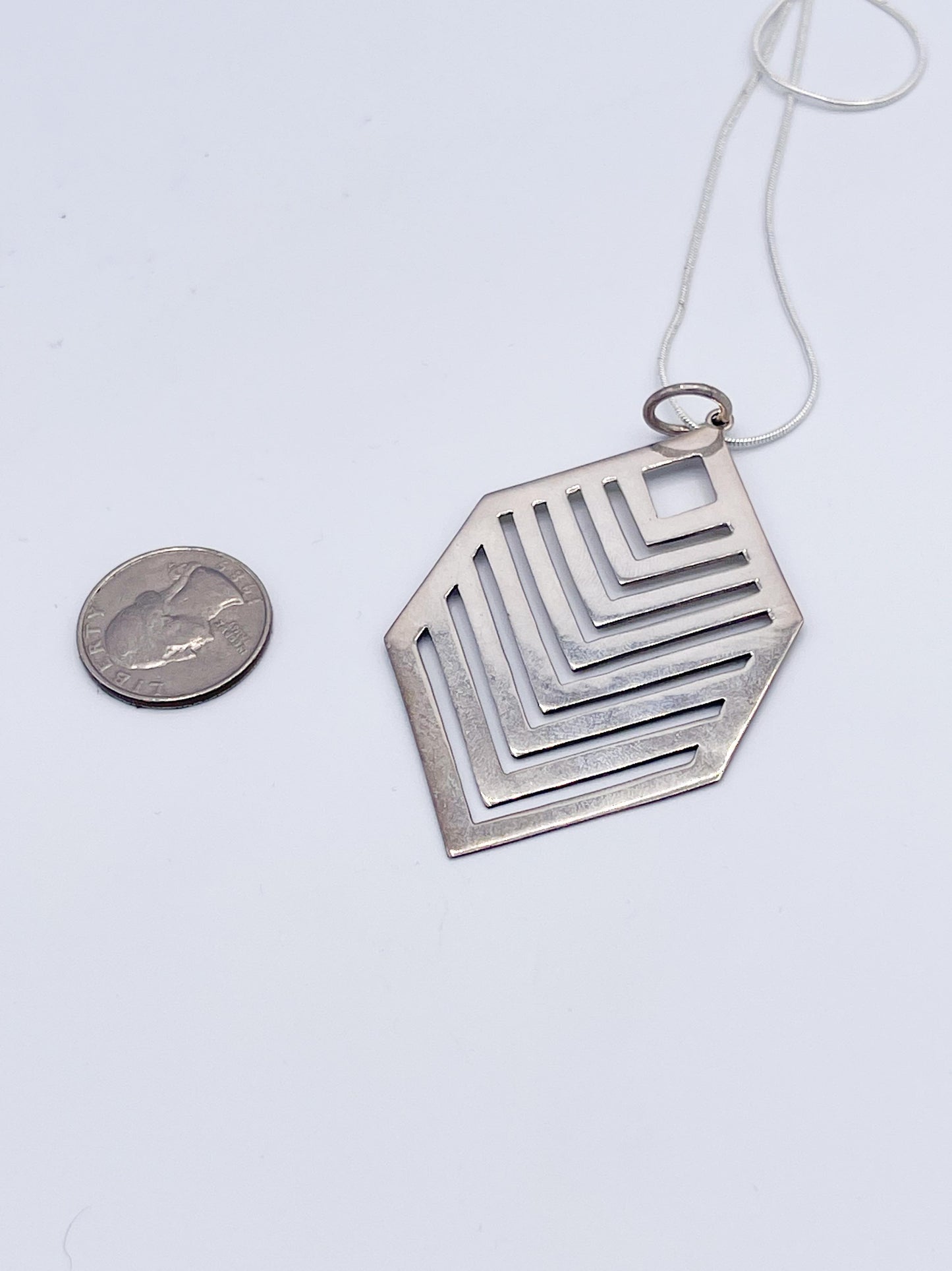 Aztec Pendant-Solid Sterling Silver