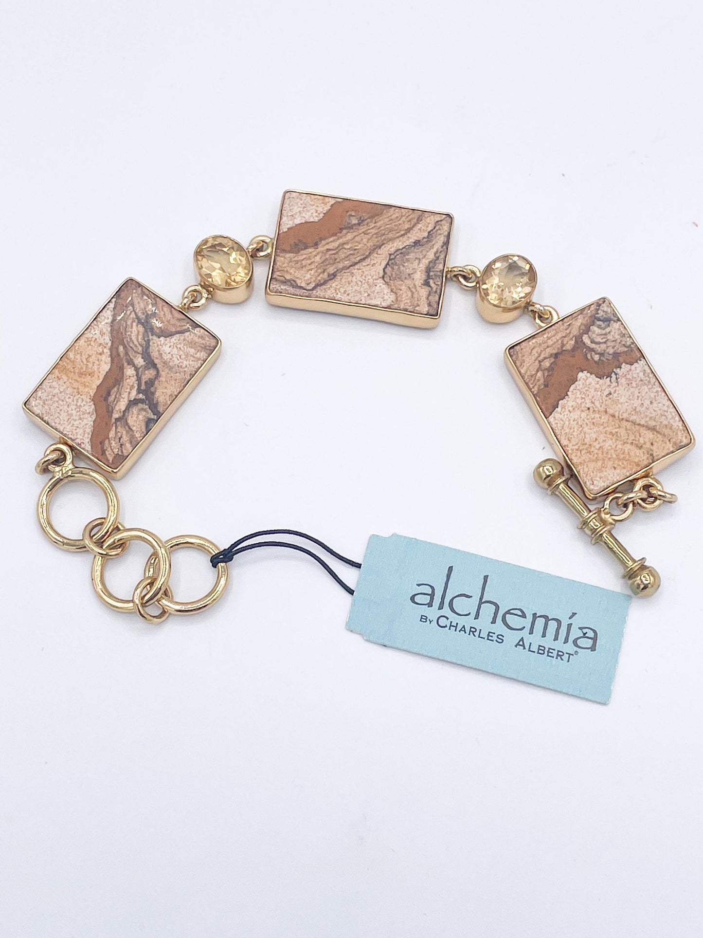 Picture Jasper & Citrine Bracelet-Alchemia