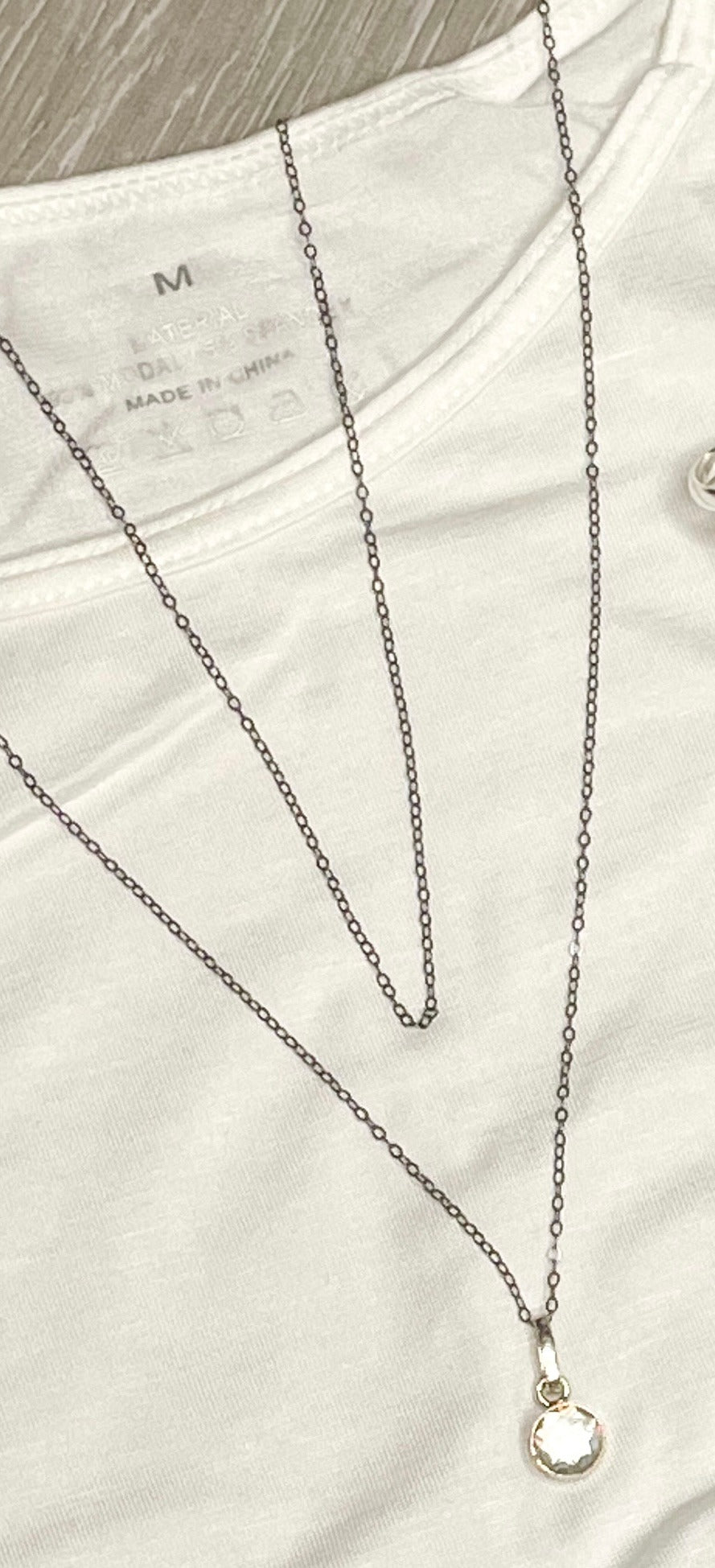 Oxidized 18in chain-Solid Sterling Silver