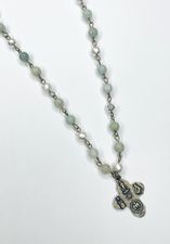 Quartz Rosary w/ Cross - Dainty Grunge