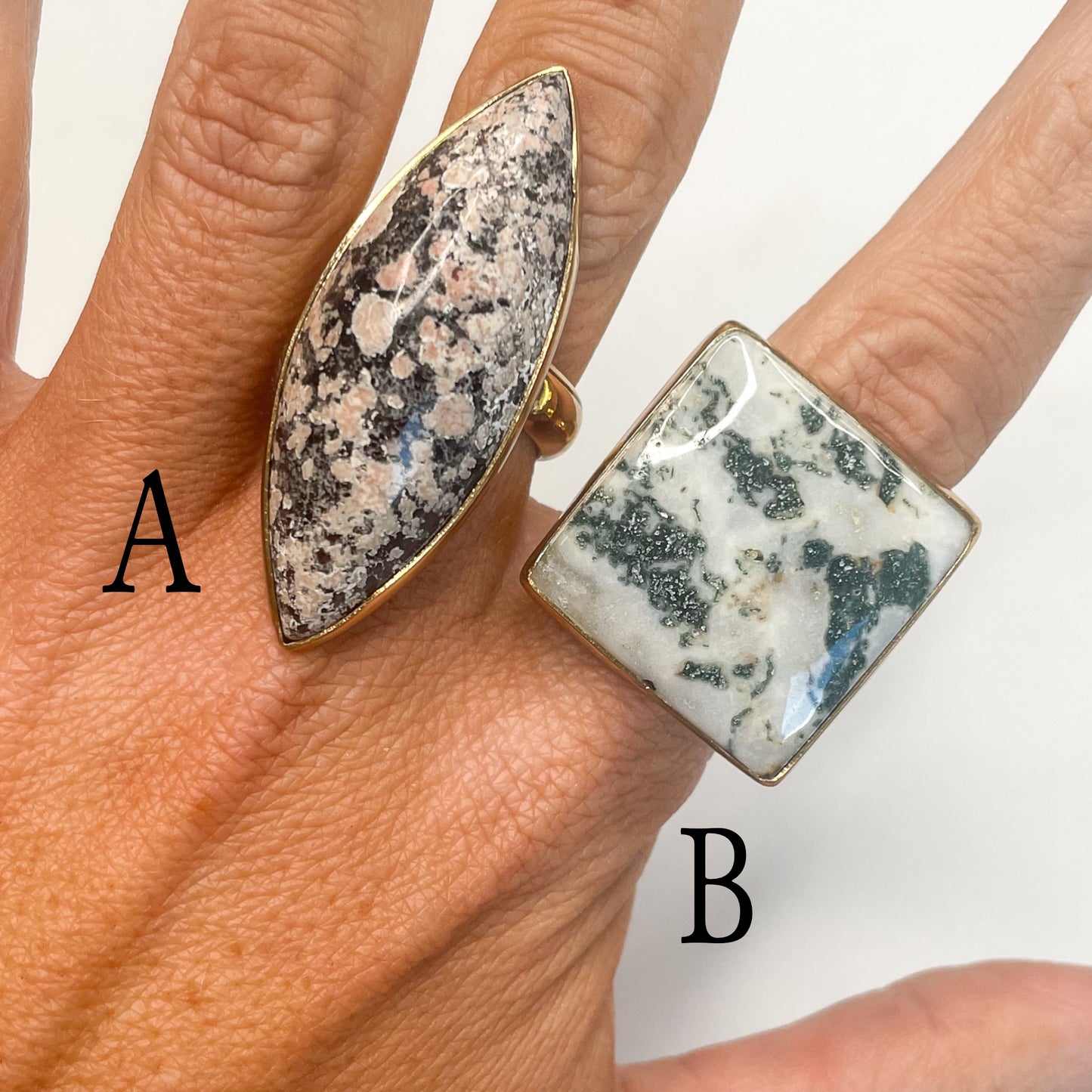 Jasper Mix Adjustable Ring-Alchemia