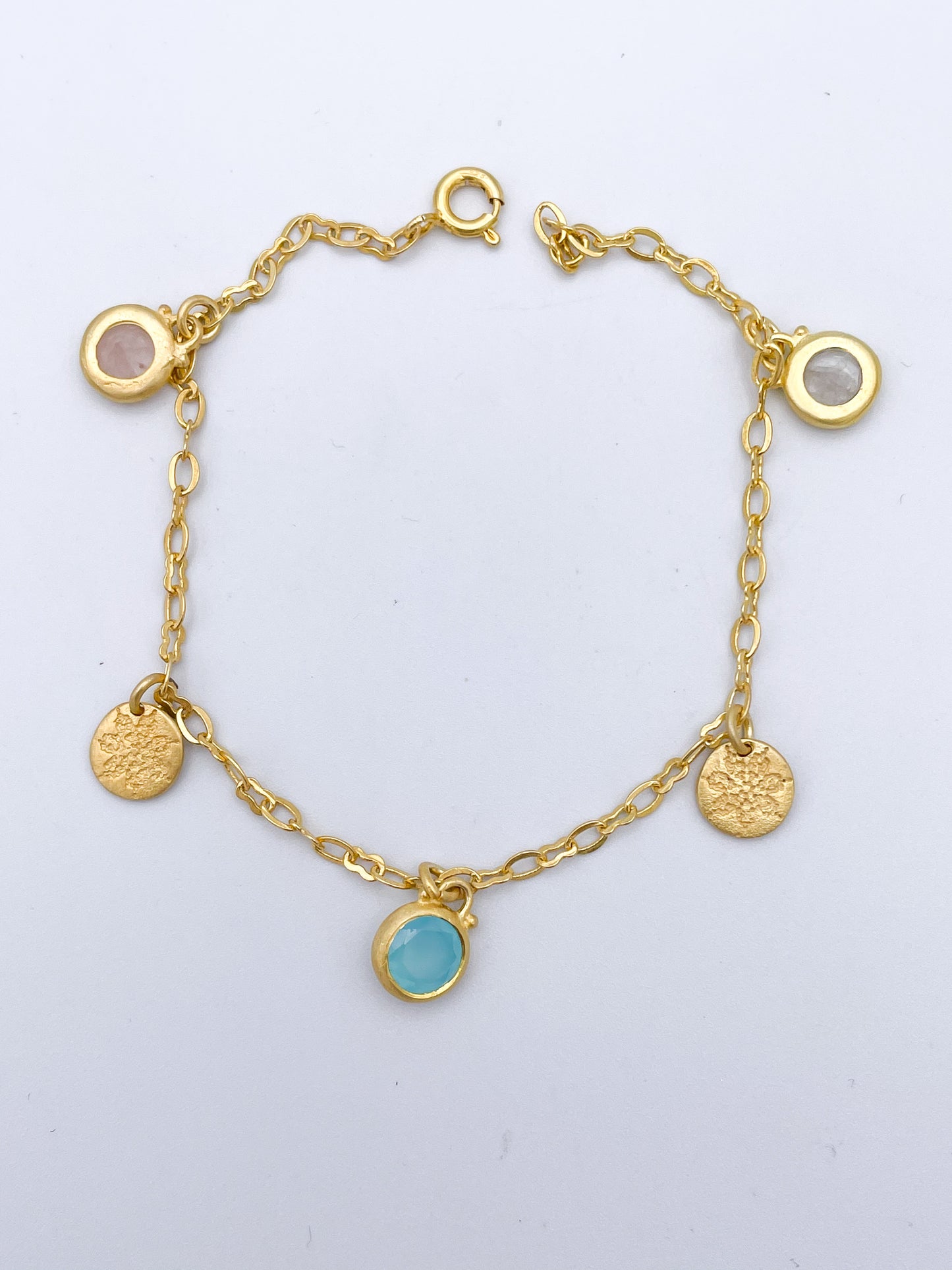 Dainty Multi Stone Bracelet - Vermeil