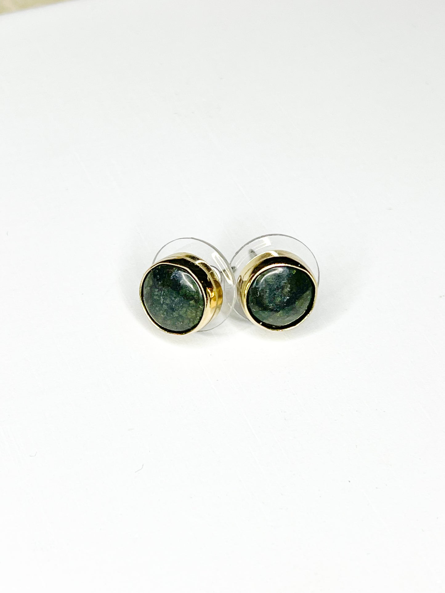 Jade Polka Dot Post Earrings - Alchemia