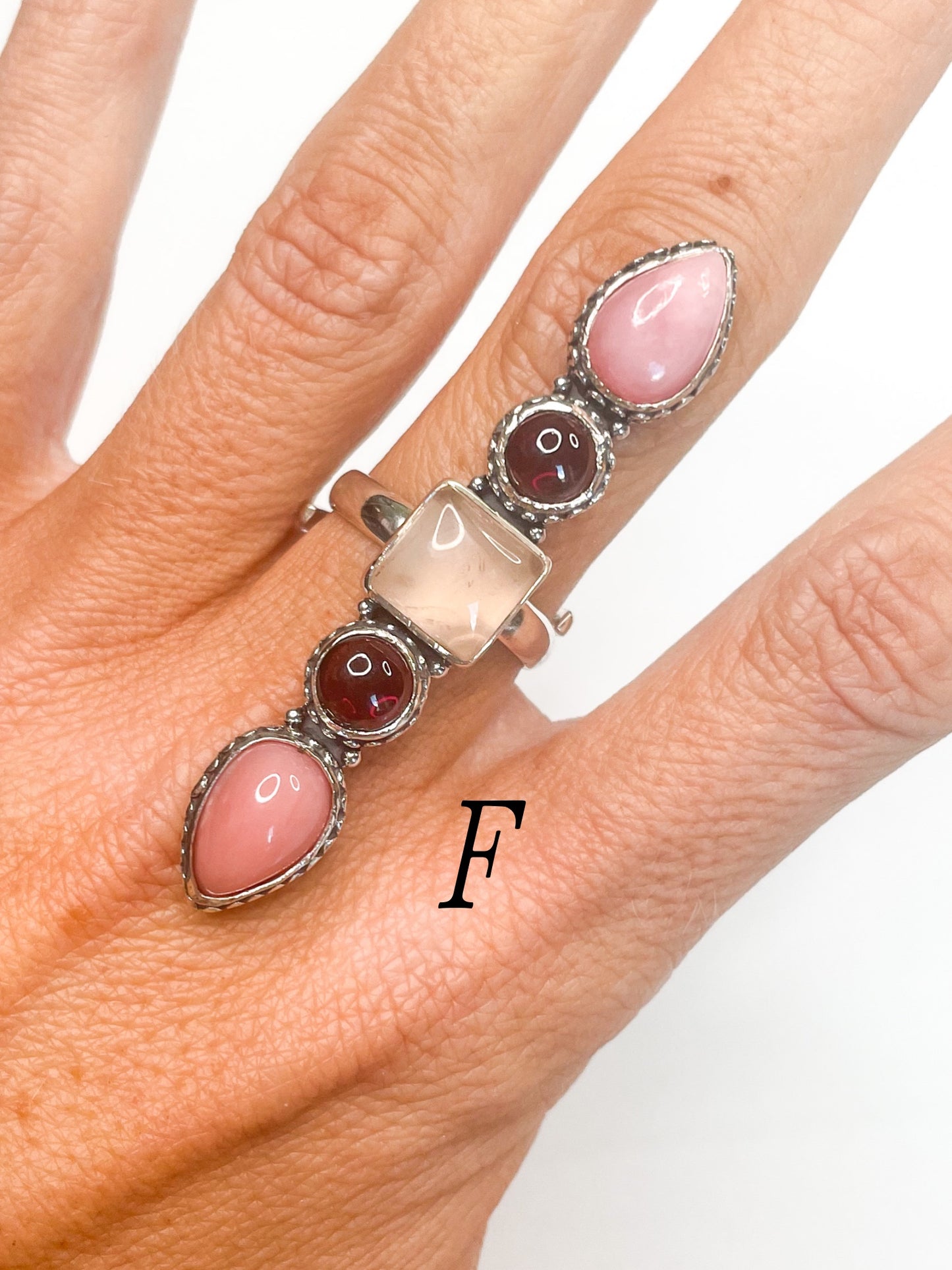 Multi Stone Adjustable Crawler - Solid Sterling Silver