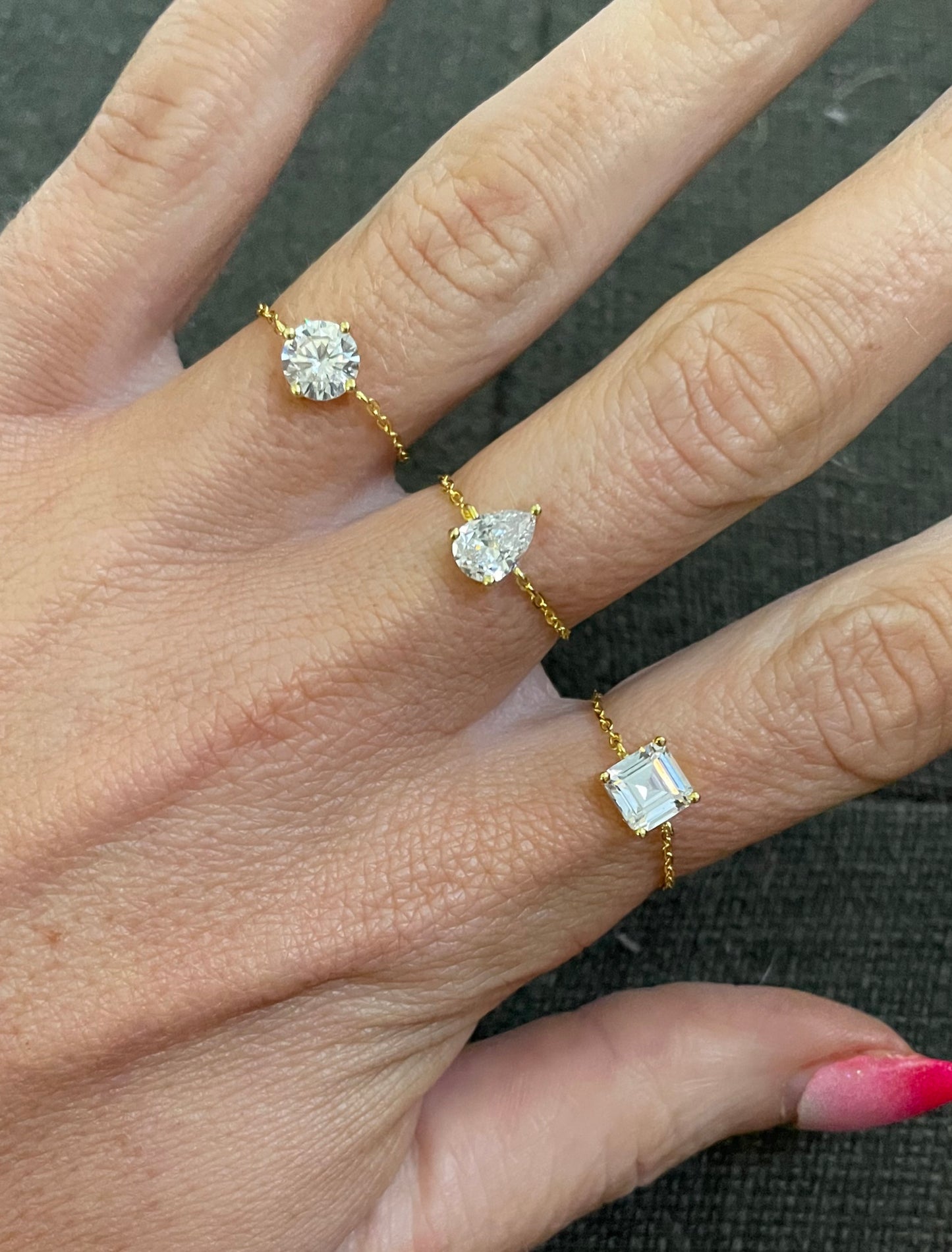 Bolo CZ Dainty Ring - Solid Sterling Silver