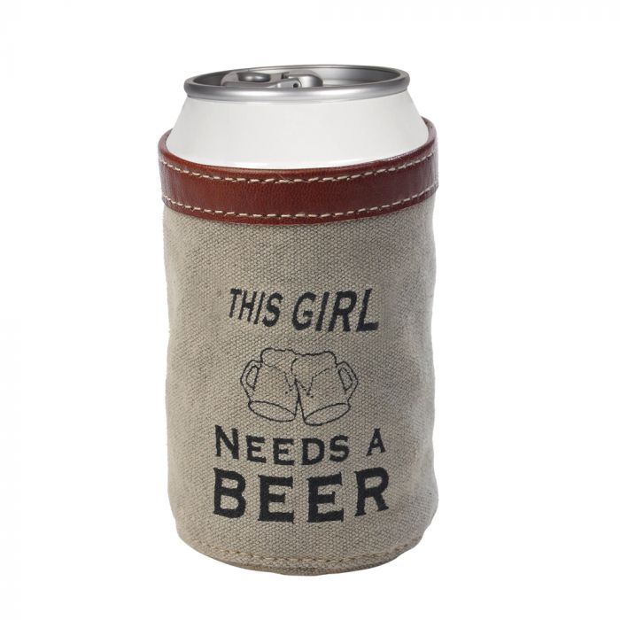 THIS GIRL NEEDS A BEER CAN HOLDER
