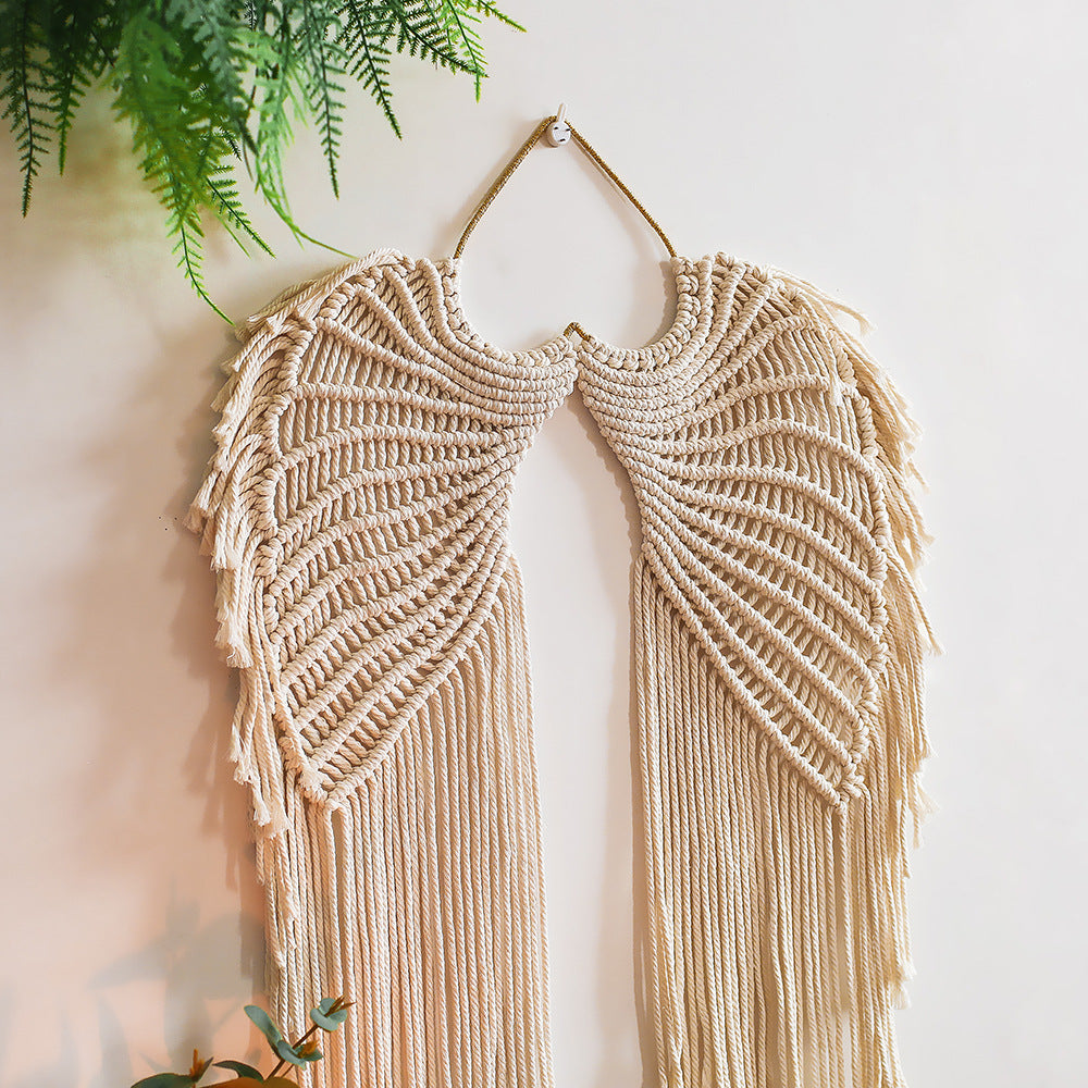 Enchanting Angel Wings Macrame for Children's Bedroom