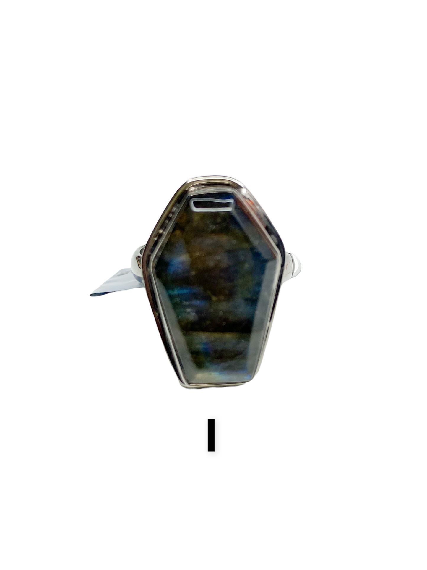 Labradorite Coffin W Lip Rings - SSS