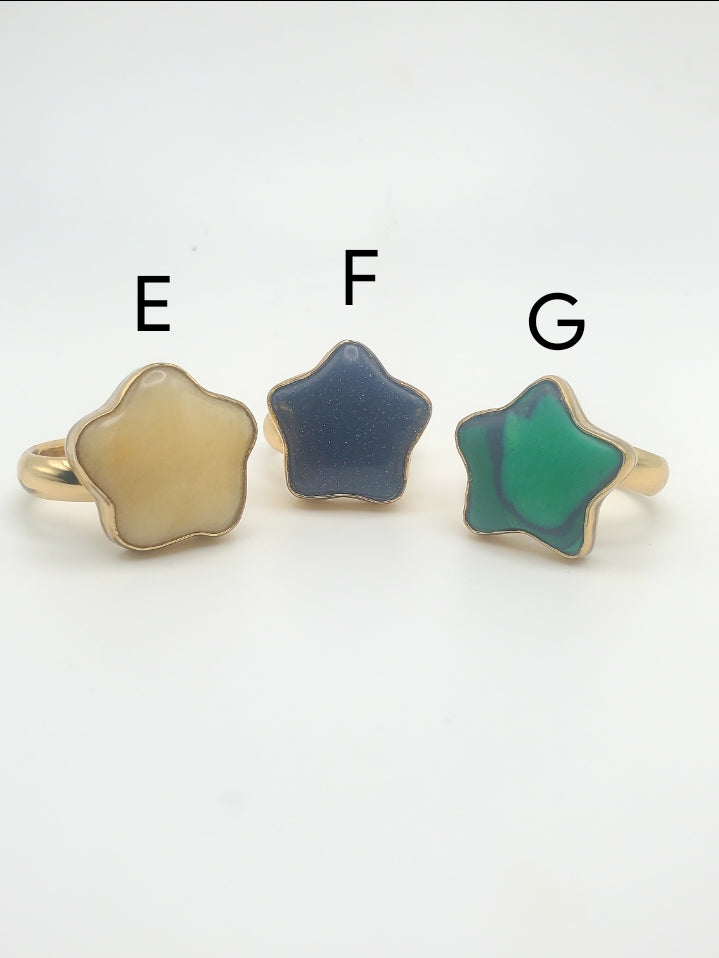 Starz and Moon Adjustable Rings - Alchemia