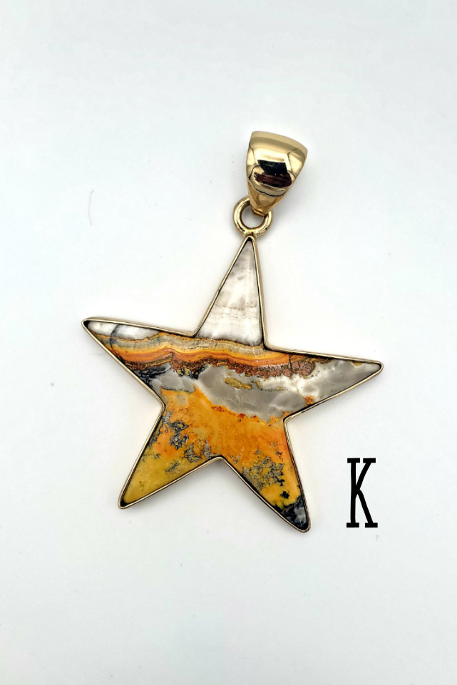 Bumblebee Jasper Star Pendant - Alchemia