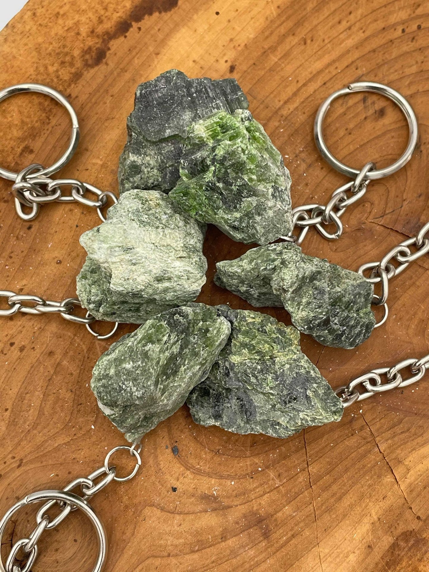 Green fushinite Cool Stone - Keychain