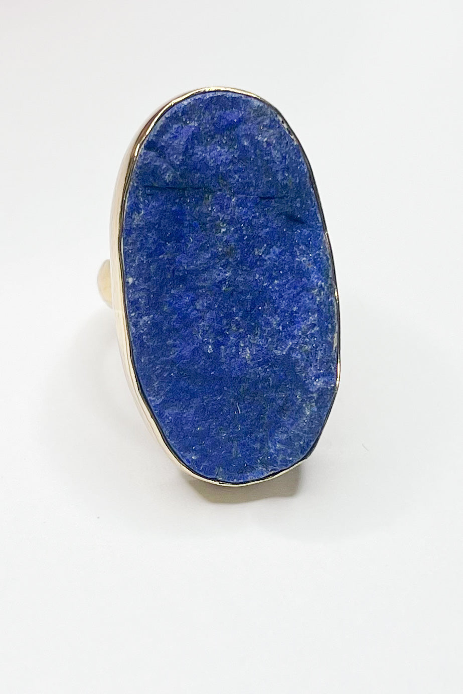 Raw Lapis Lazuli Druzy Adjustable Ring-Alchemia
