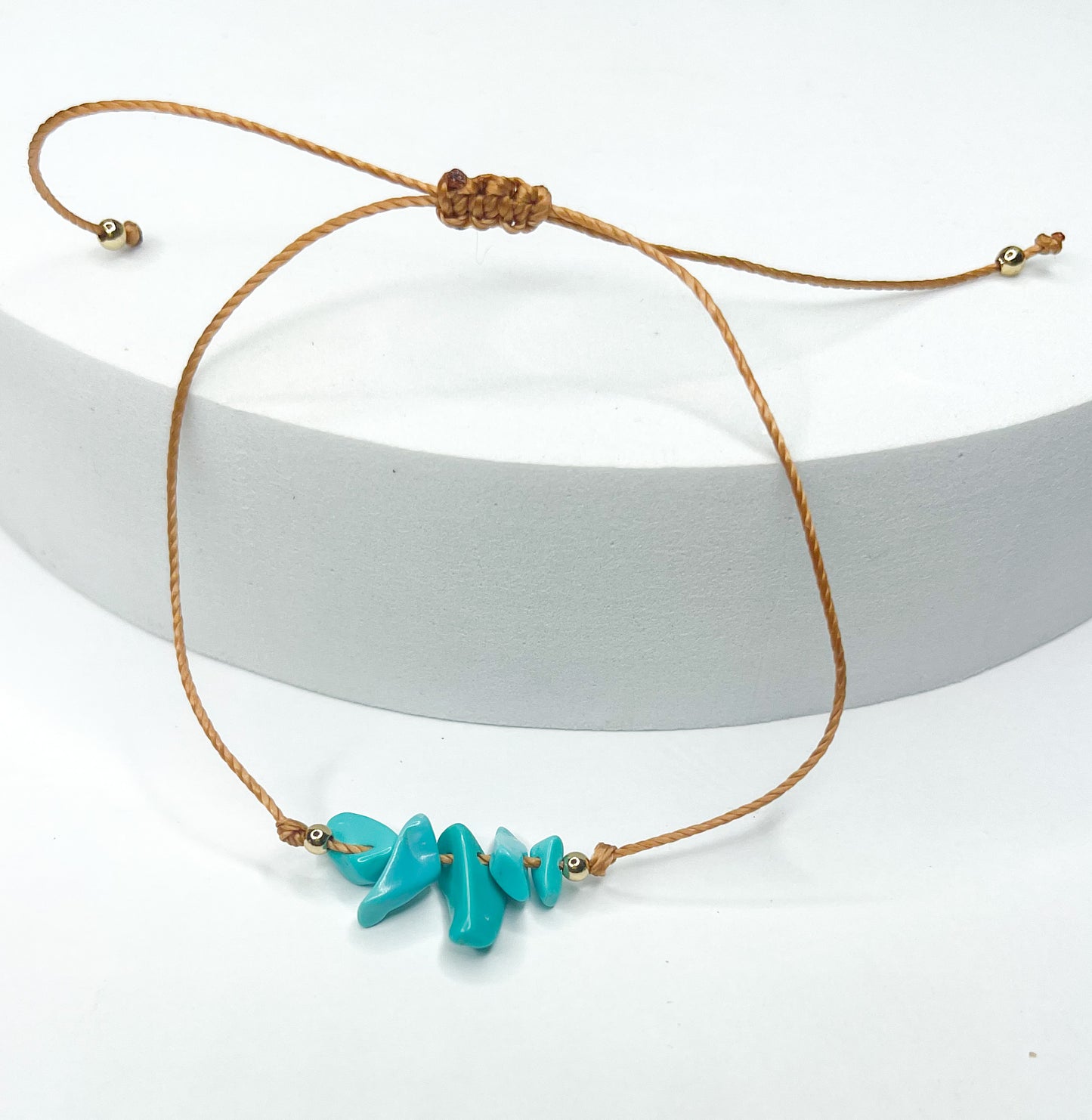 Turquoise Bolo Bracelet-Natural Bolo
