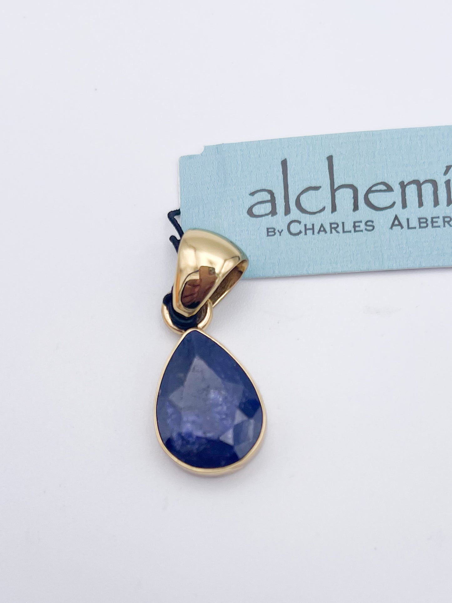 Dainty Sapphire Pendant-Alcehmia
