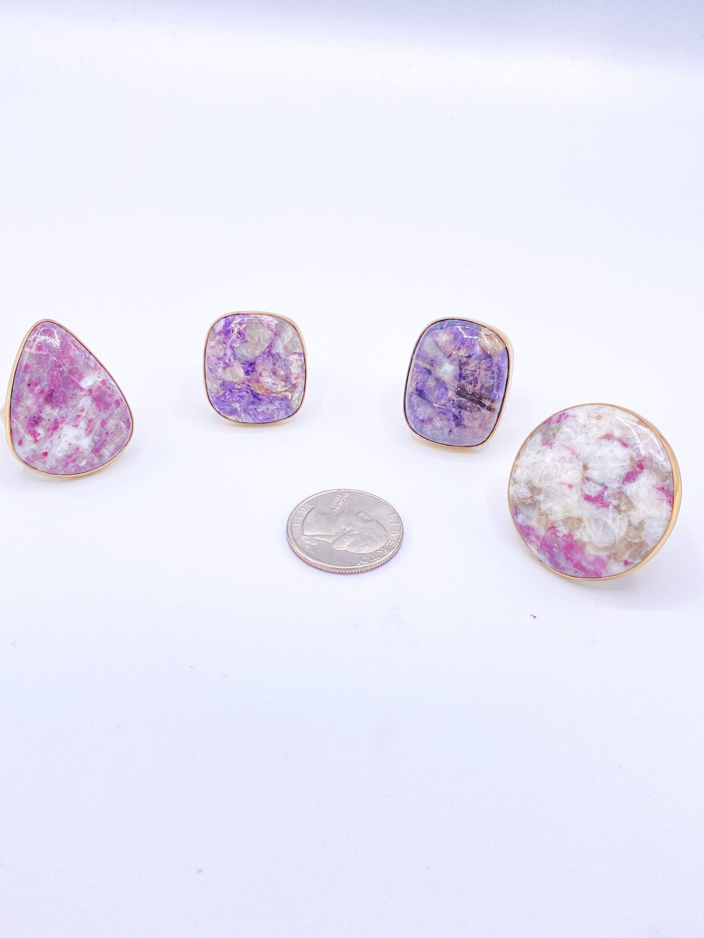 Amethyst Mix Adjustable Ring - Alchemia