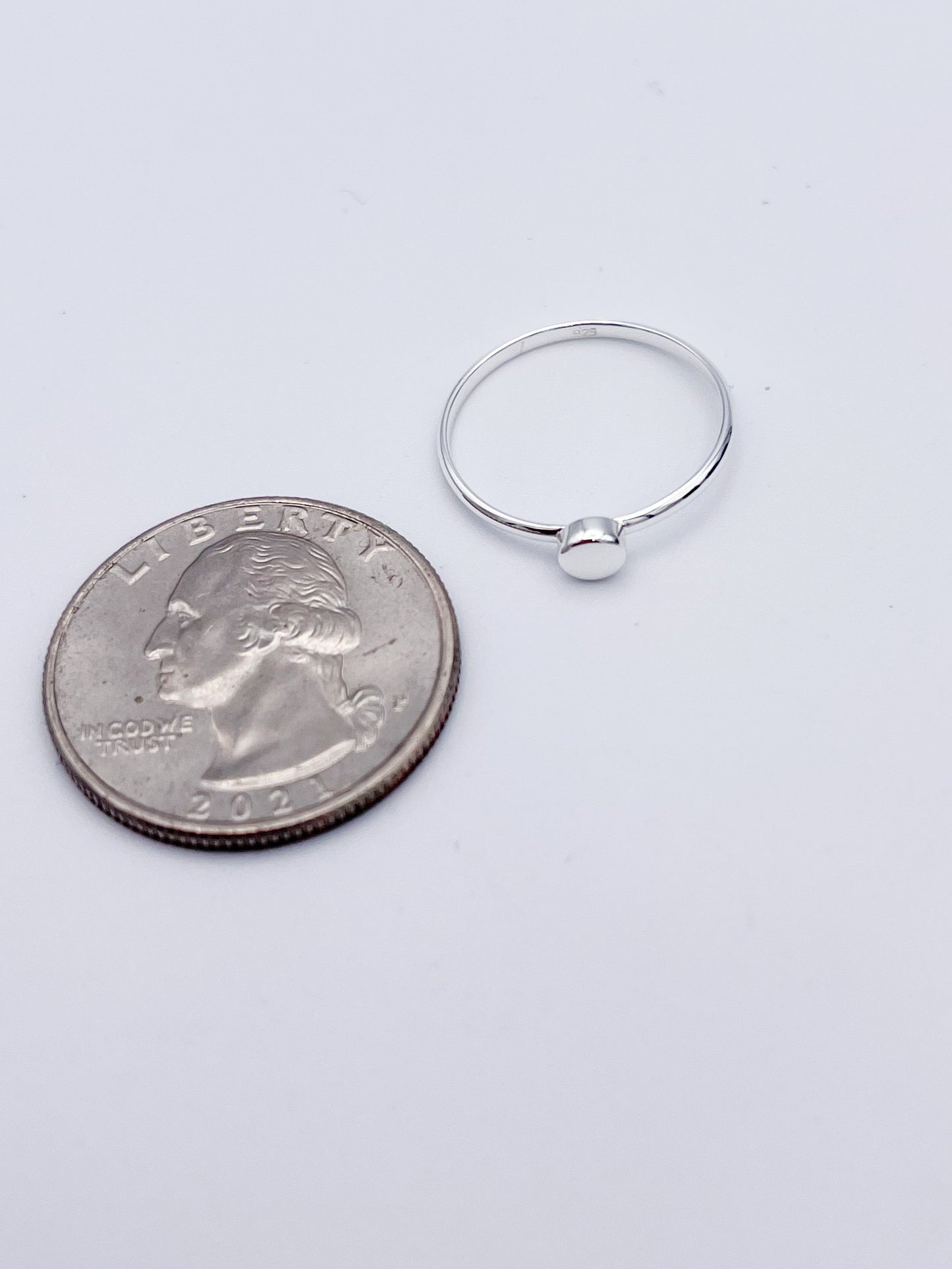 Dainty Circle Sized Rings-Solid Sterling Silver
