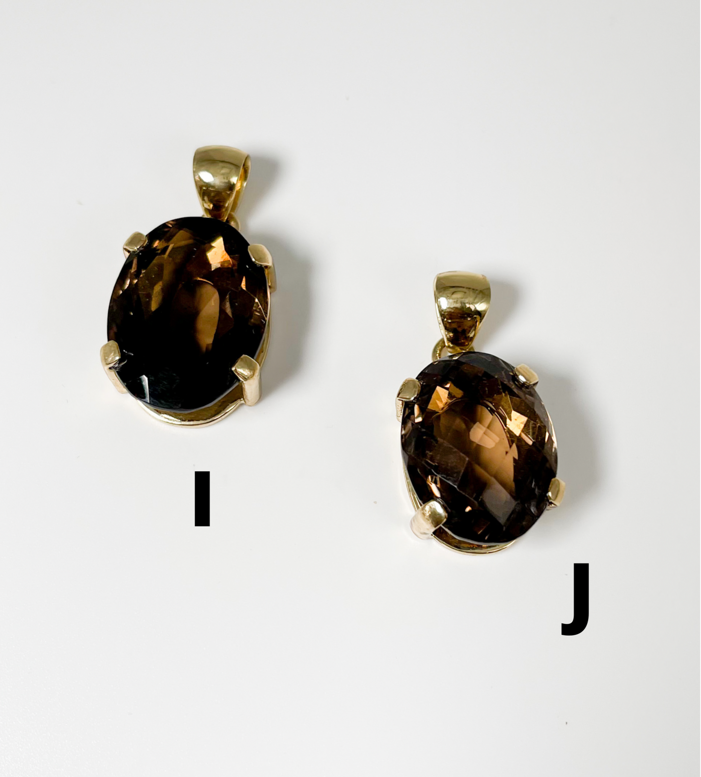 Smokey Quartz Prong Set Mix Pendants- Alchemia