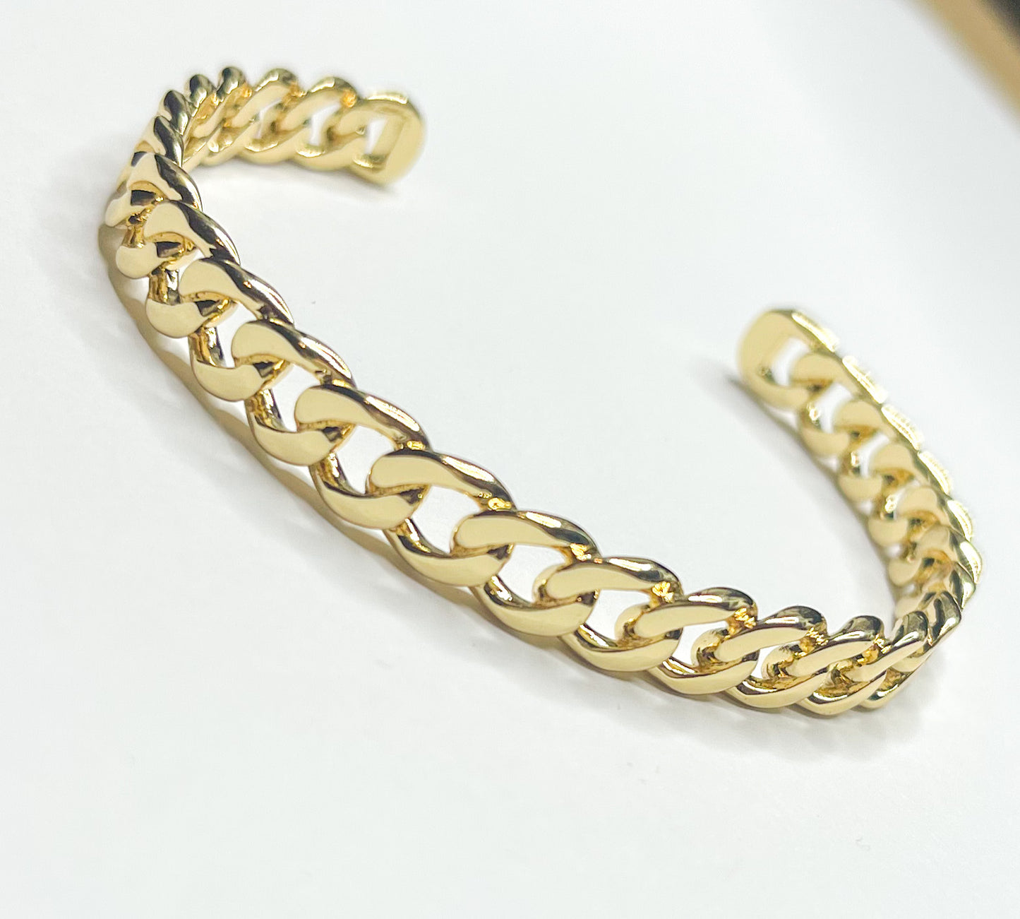 Dainty Cuban Link Cuff-18k Gold Filled