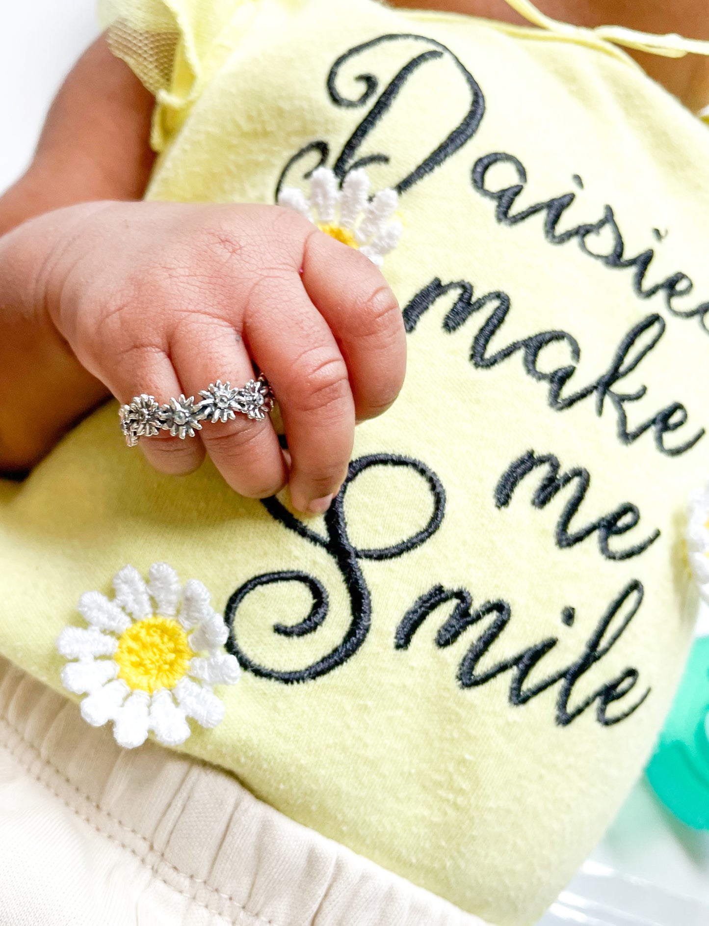 Daisy Band Ring-Solid Sterling Silver