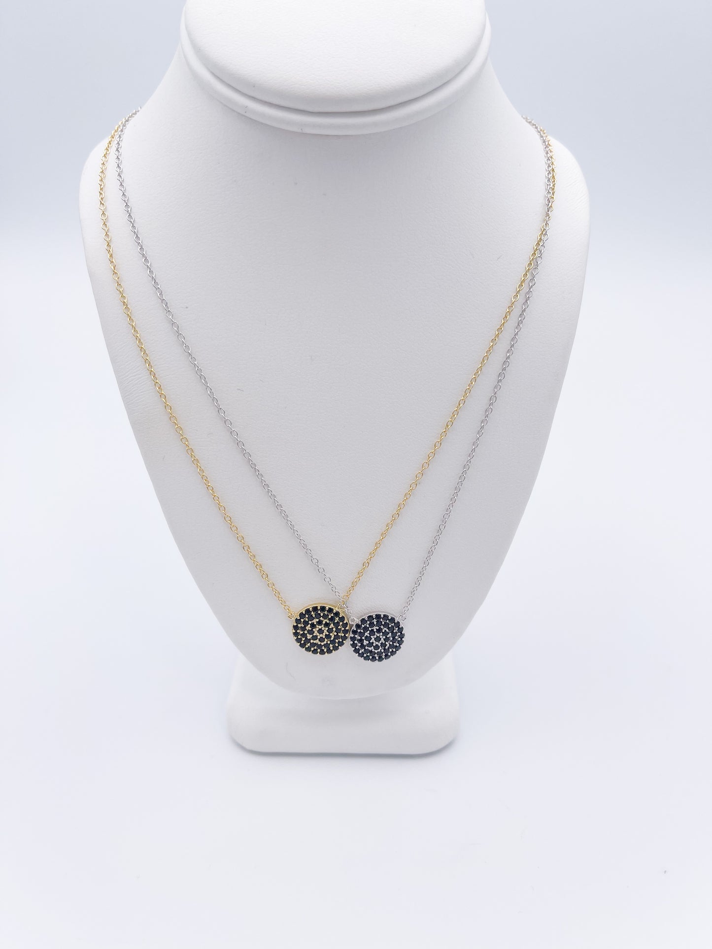 Dainty Circle Necklace-Solid Sterling Silver