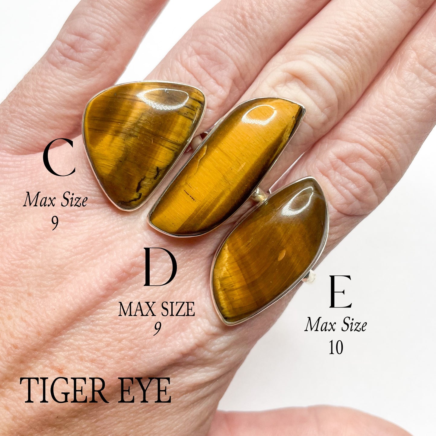 Tiger Eye Ring-Solid Sterling Silver