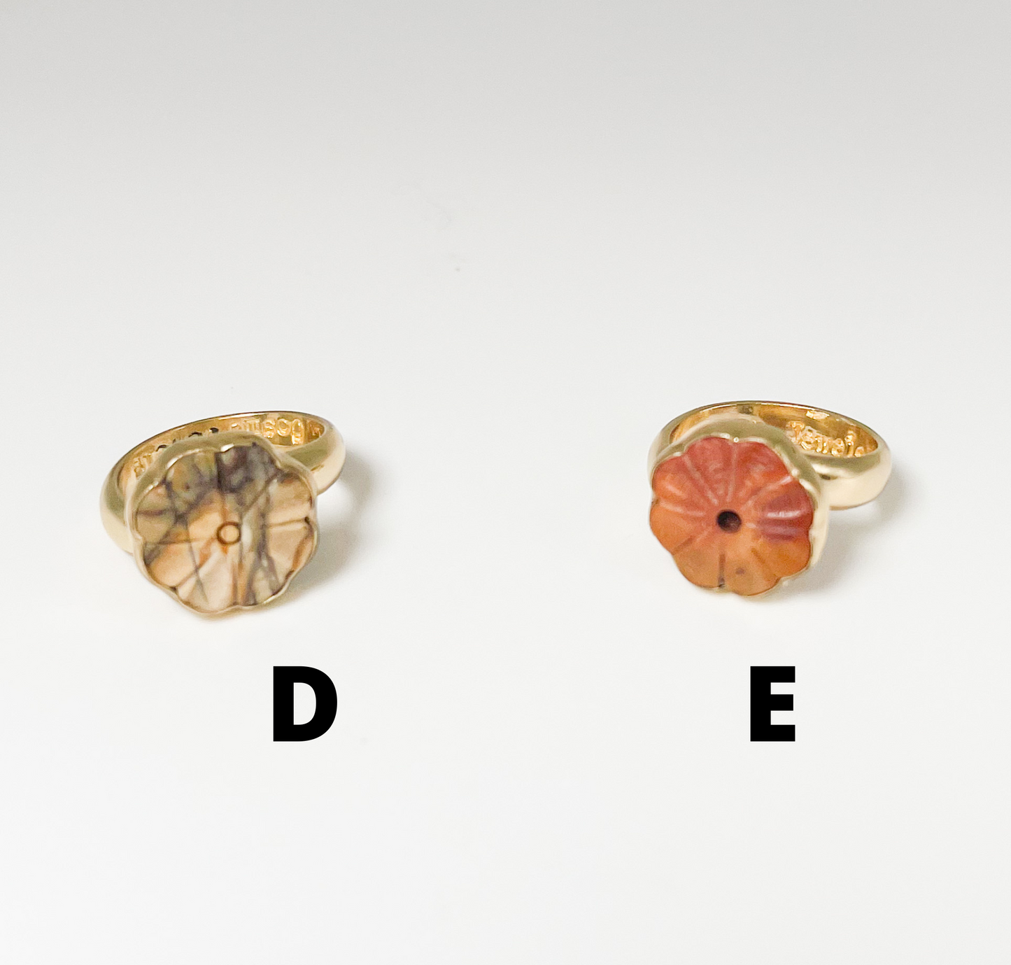 Red Creek Jasper Flower Adjustable Ring-Alchemia