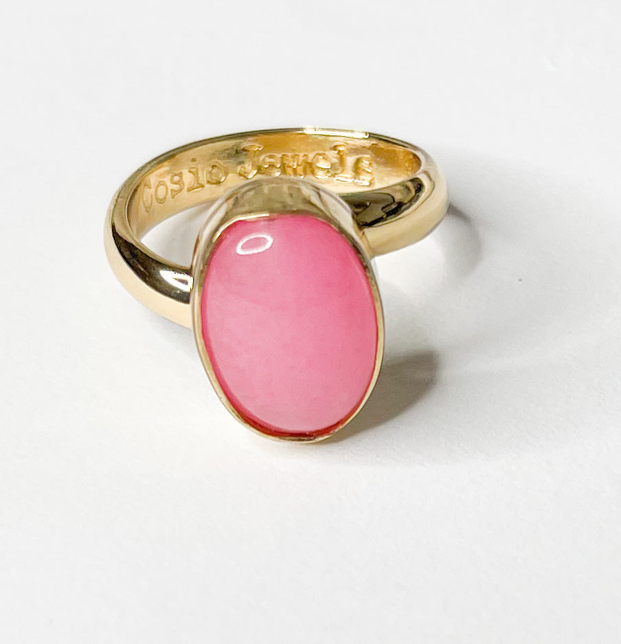 Hot Pink Quartz Ring-Alchemia