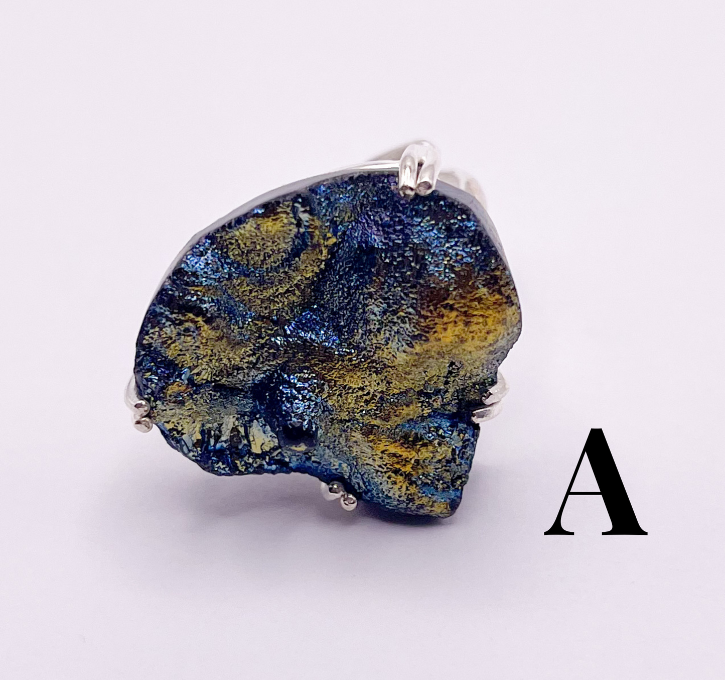 Dessert Druzy Prong Ring- Silver
