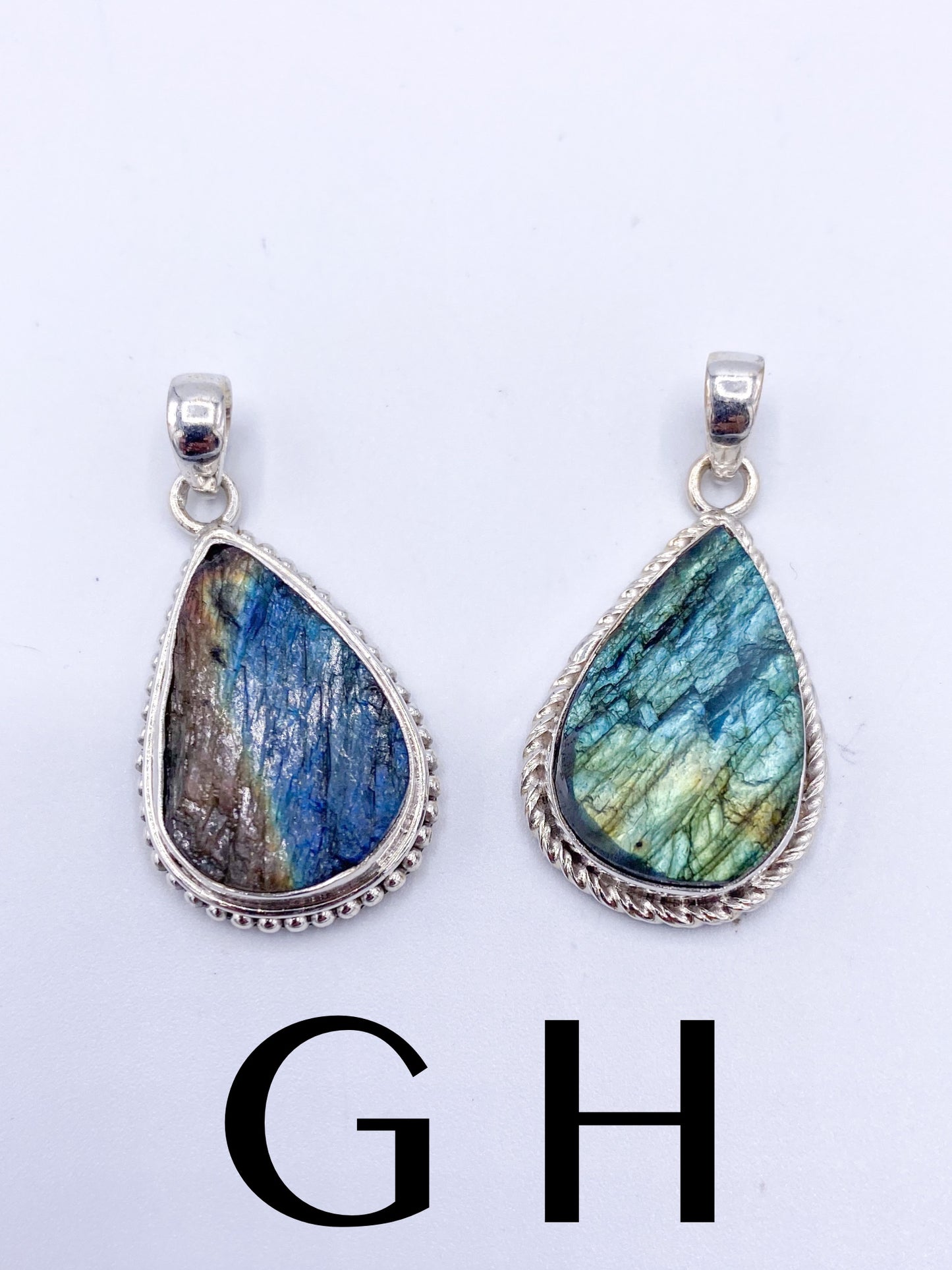 Labradorite Pendant Mix-Solid Sterling Silver