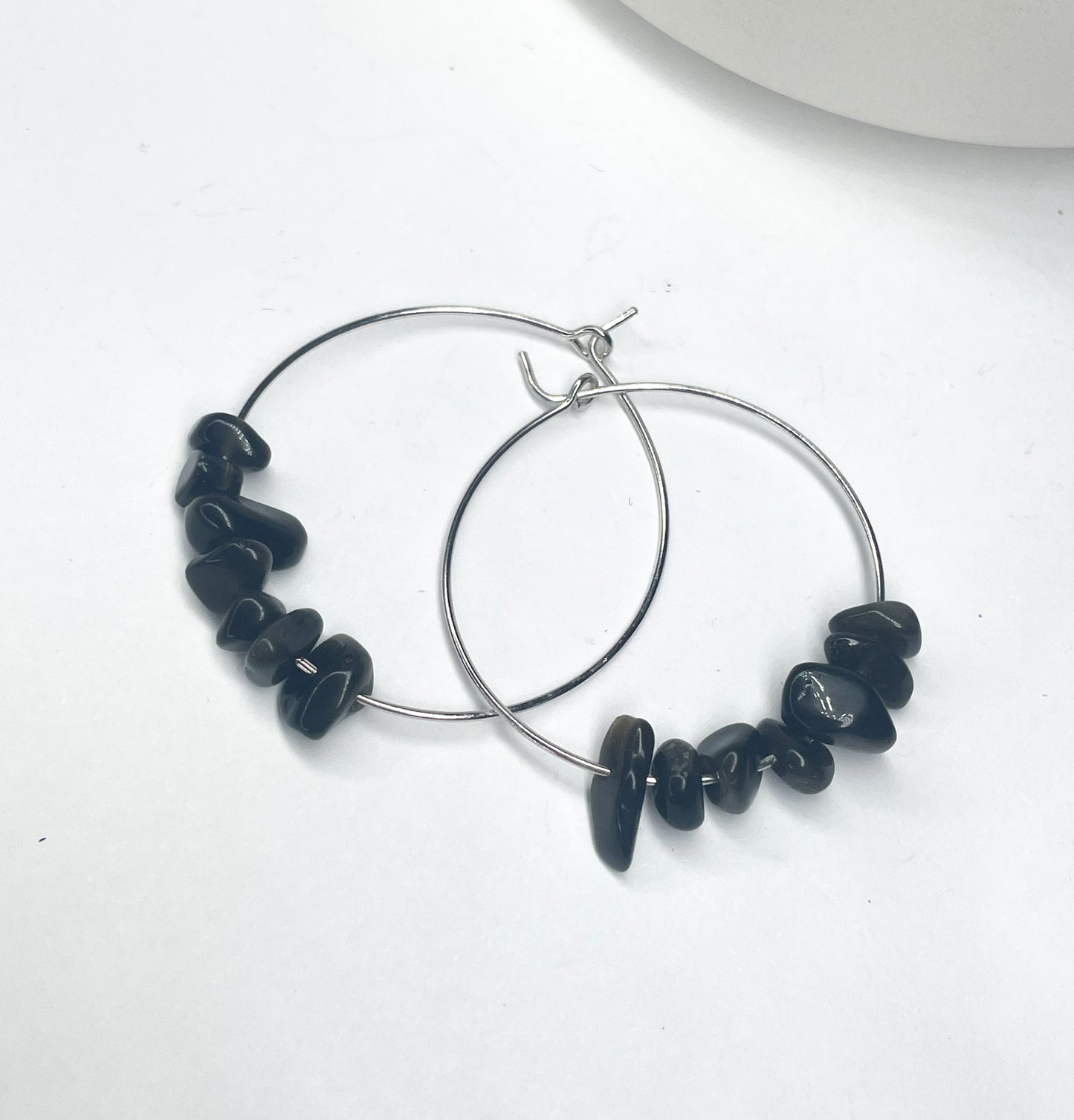 Light weight Hoops-Sheen Obsdian