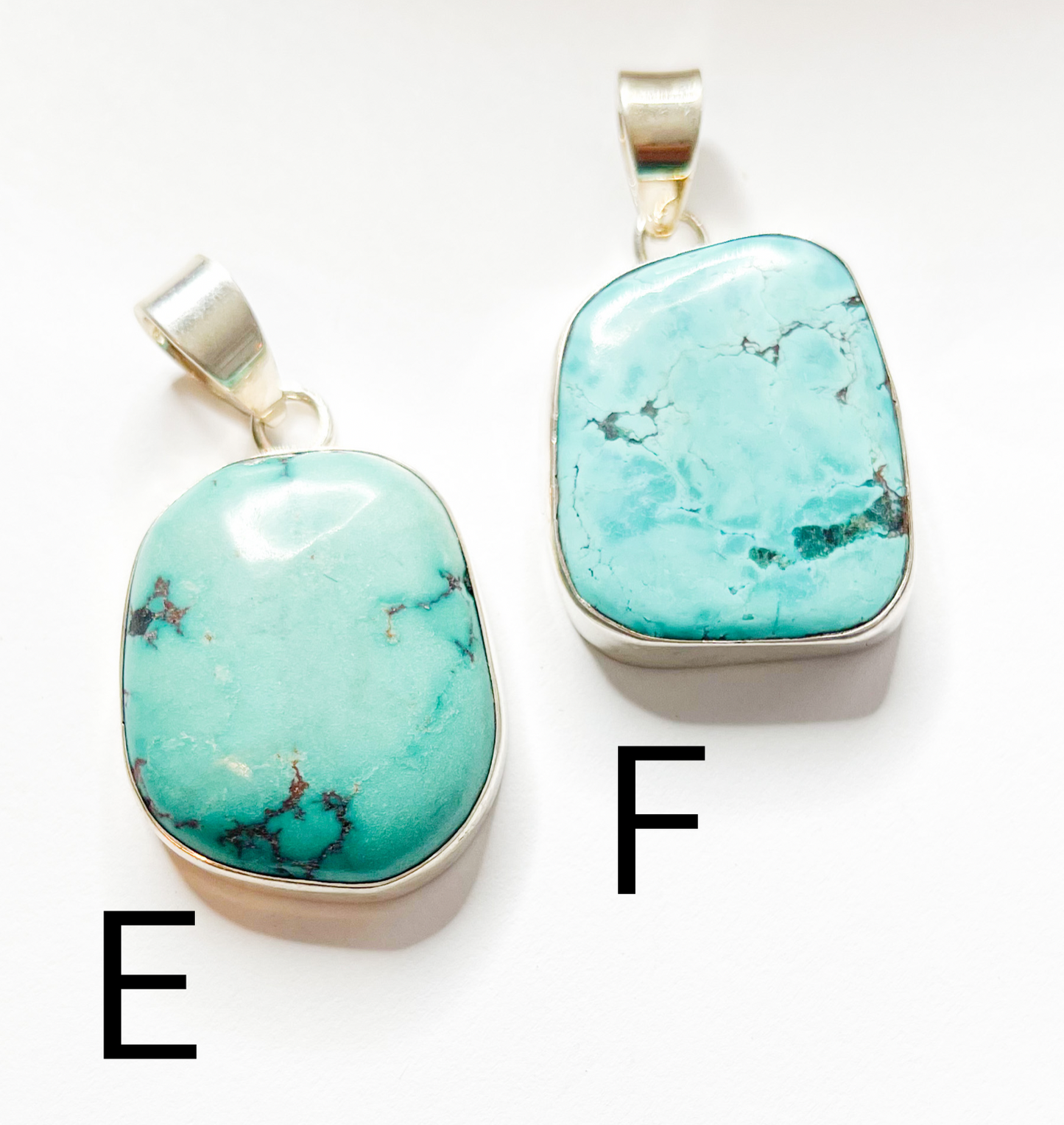 Turqouise Mix Pendant-Solid Sterling Silver