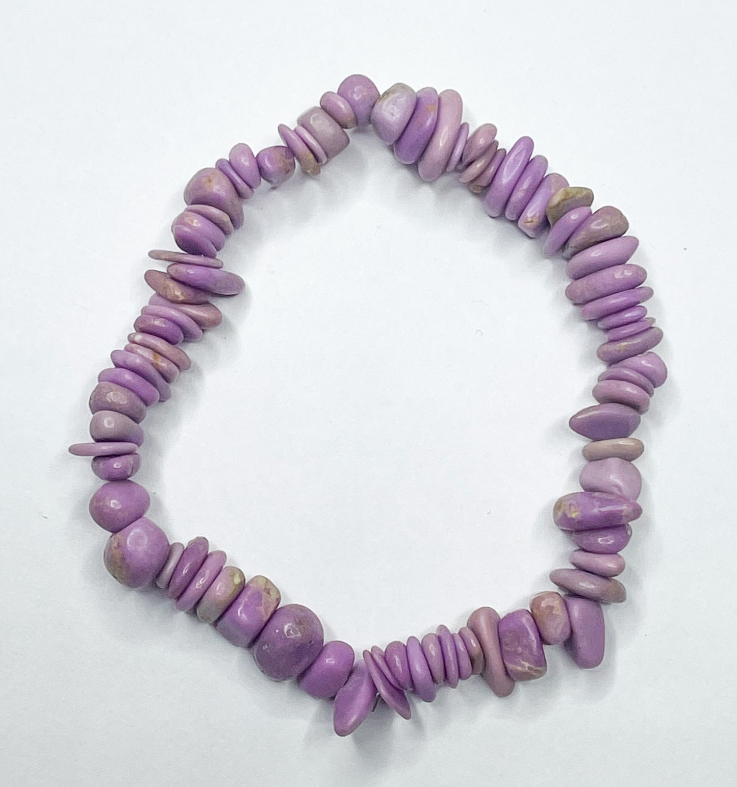 Chip Purple Agate Stretch Bracelet - 101