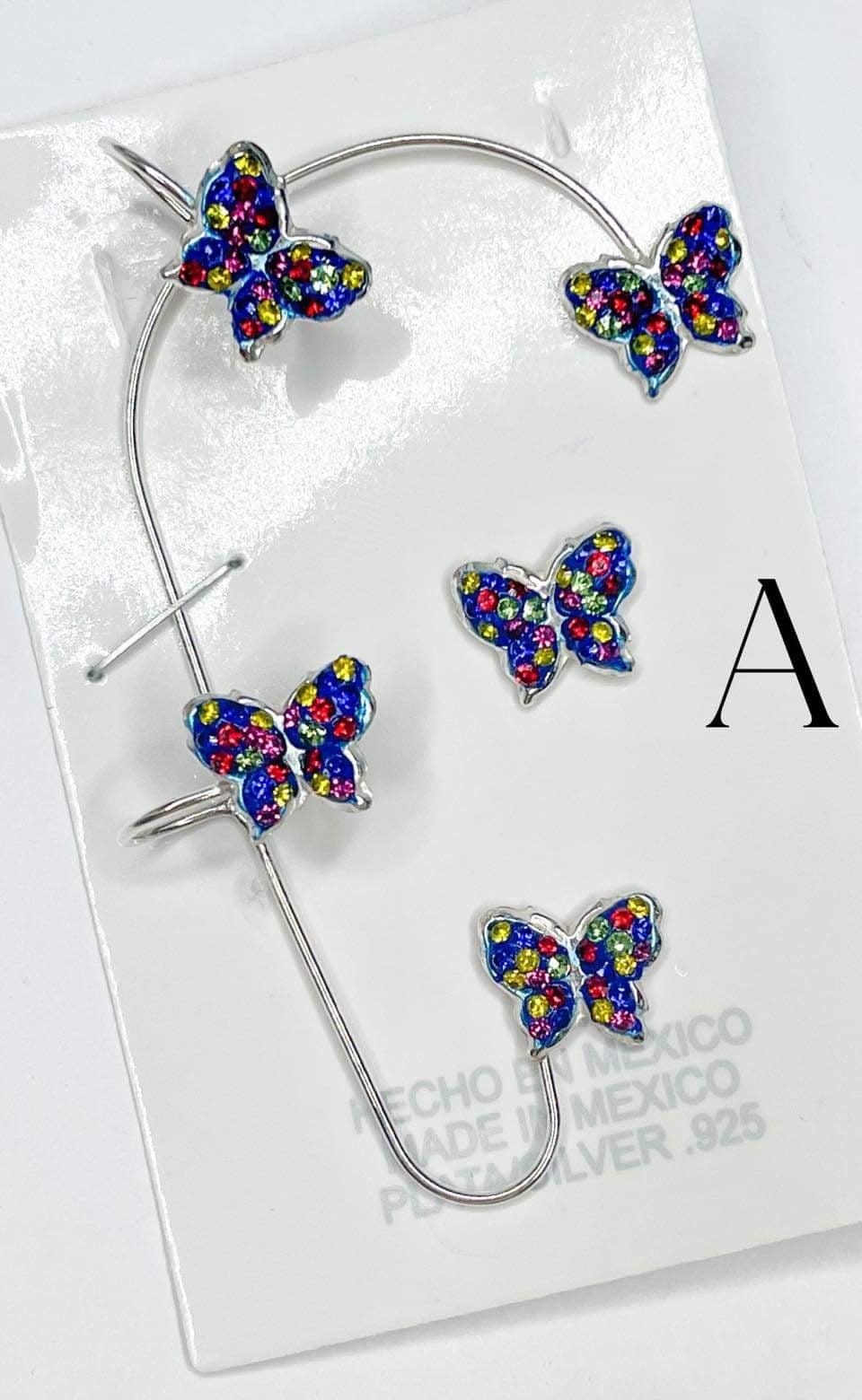 Moasic Ear Cuff Solid Sterling Silver