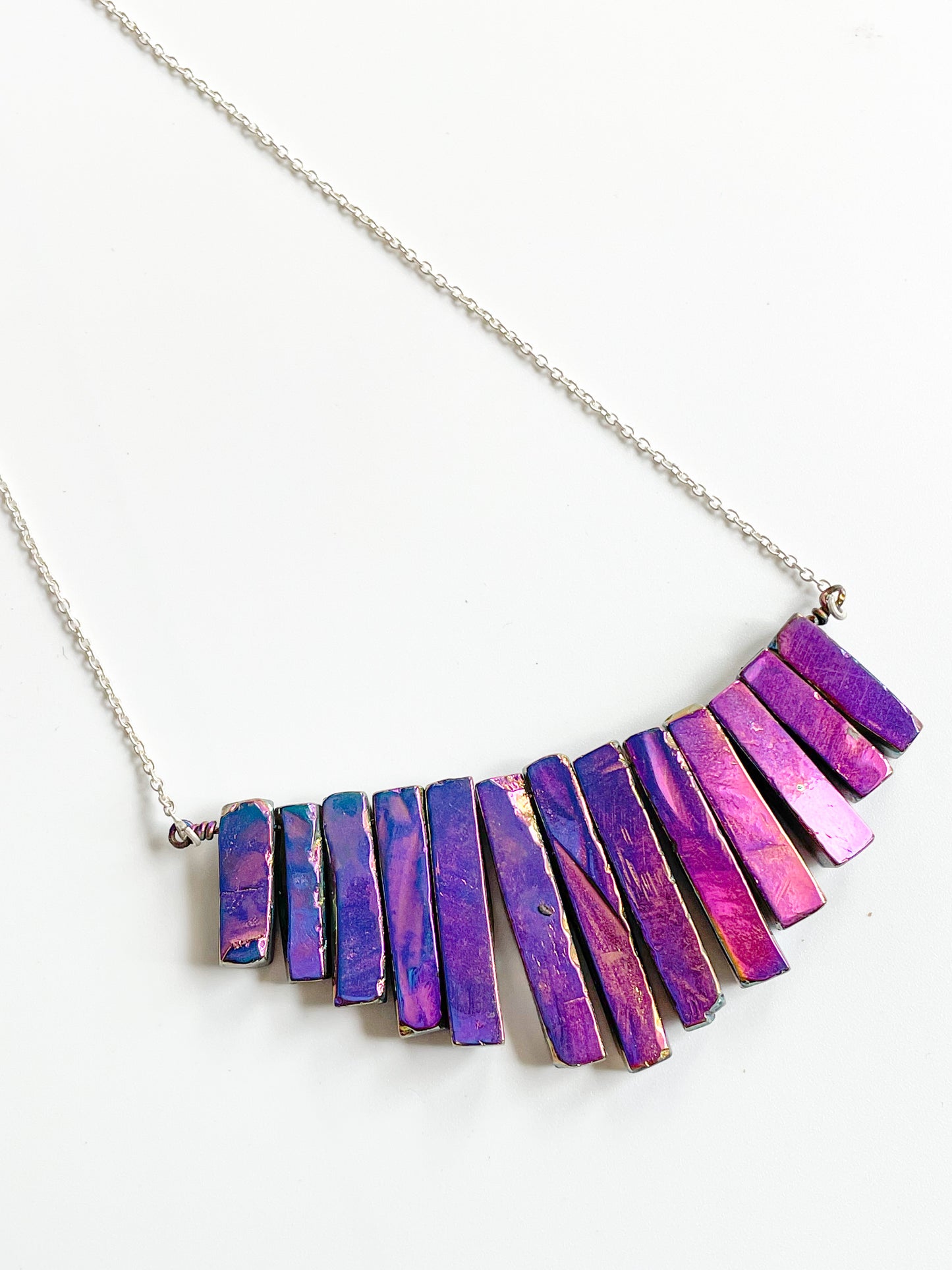 Titanum Druzy Necklace-Solid Sterling Silver