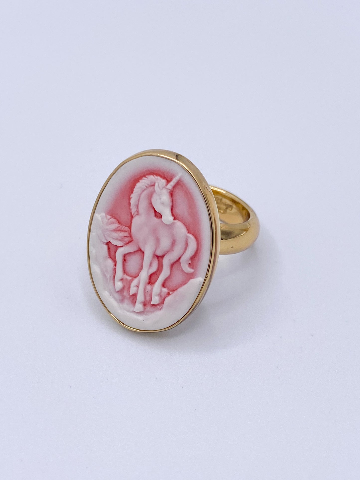Cameo Unicorn Adjustable Ring - Alchemia