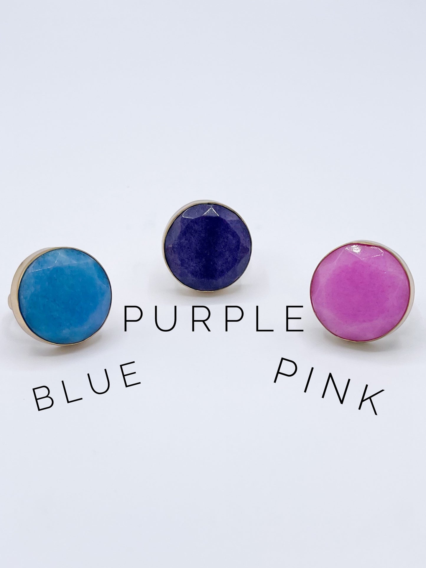 Color Enhanced Polka Dot Agate Adjustable Ring-Alchemia