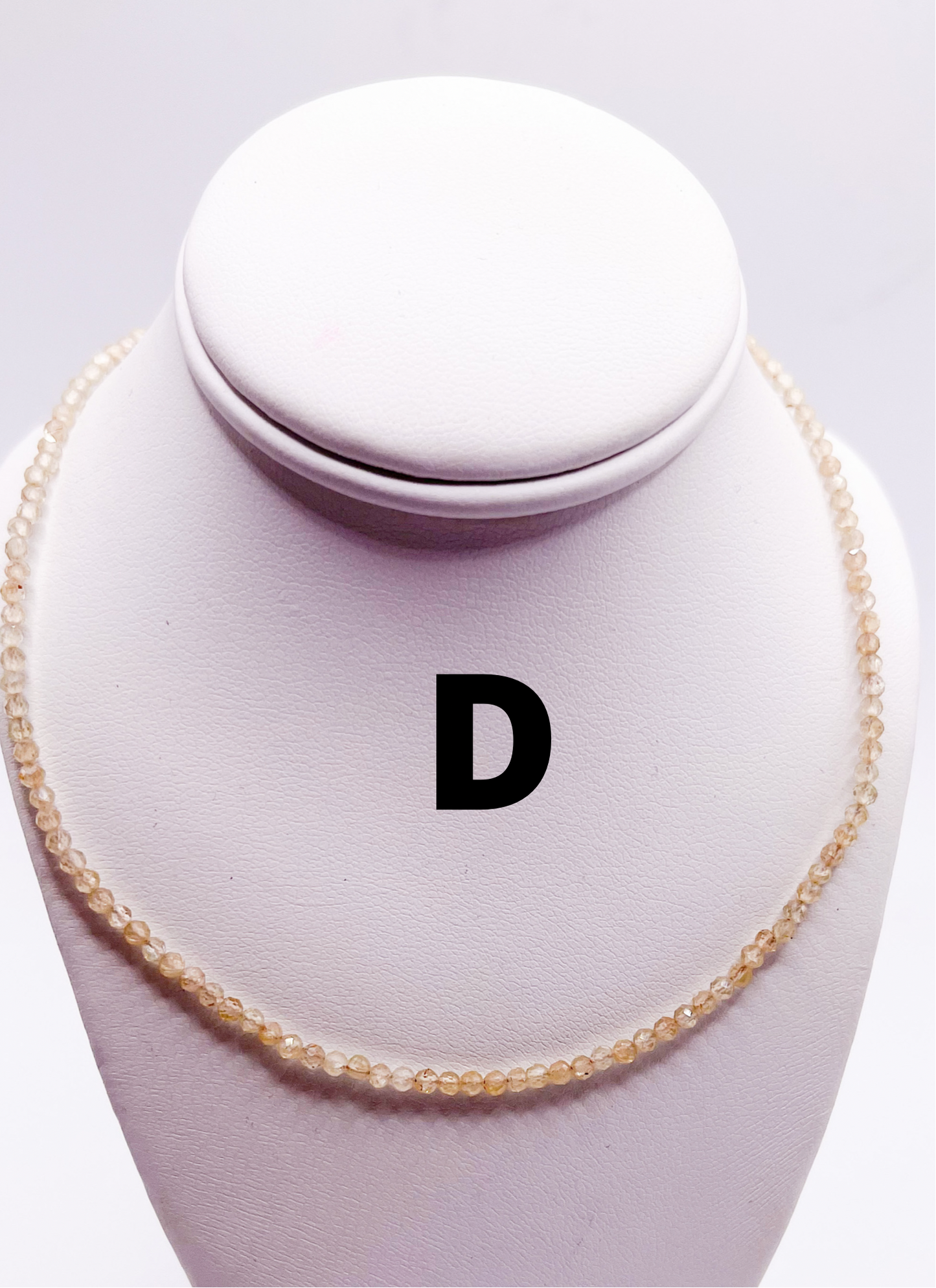 Dainty Stone necklace-Solid Sterling silver