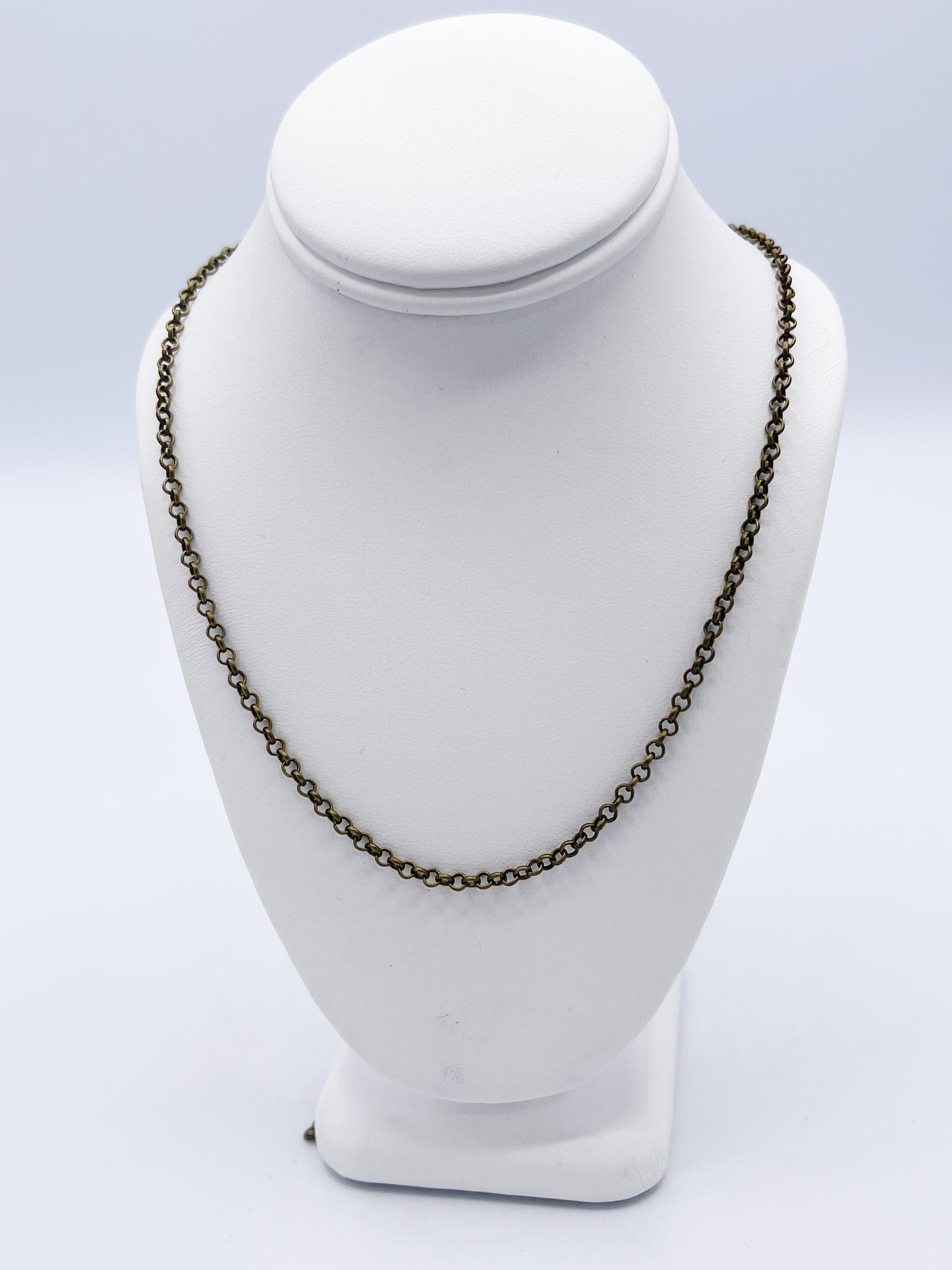 Antique Bronze Rolo Chain Necklace