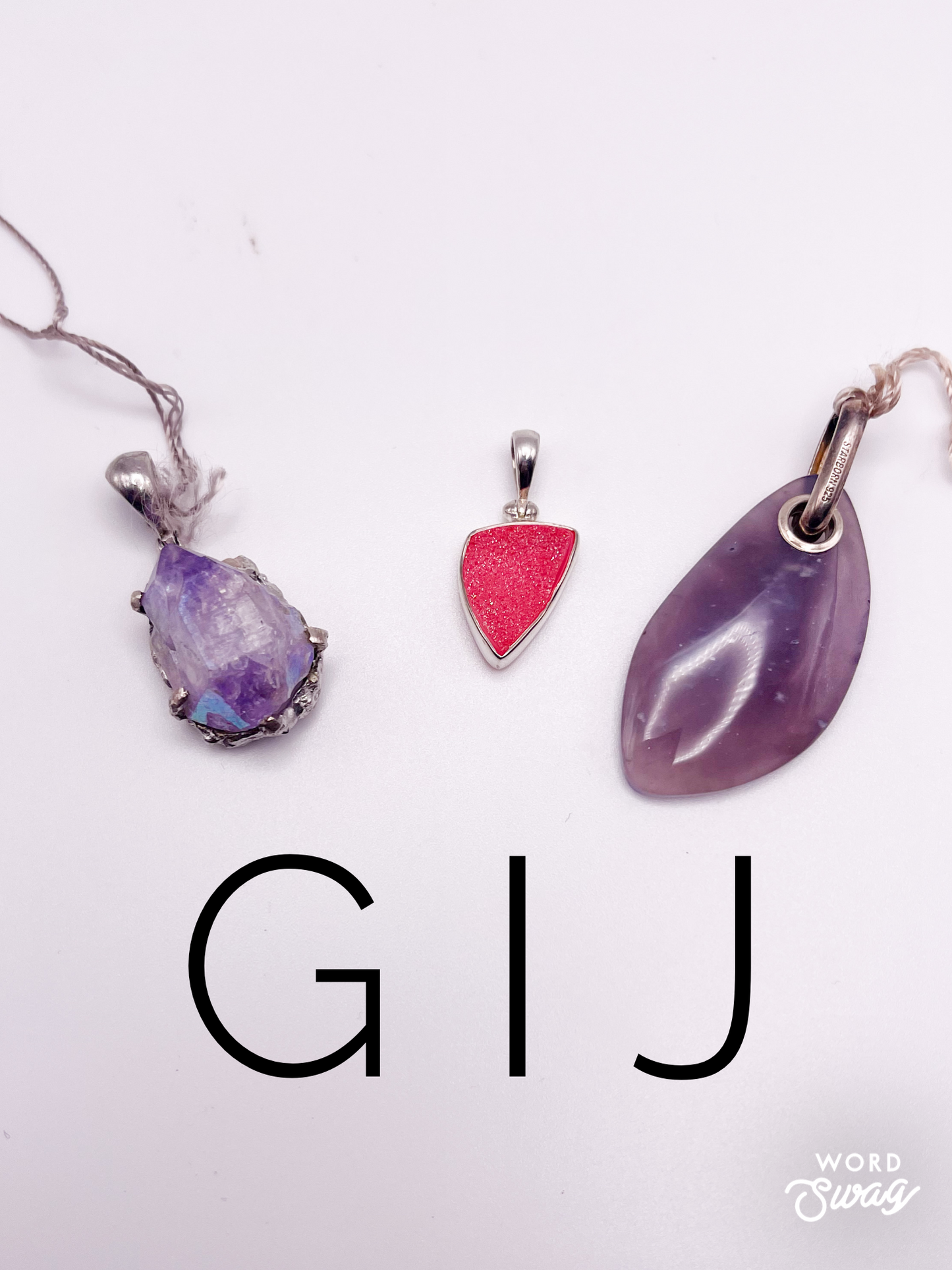 Mix Of Raw Pendants-Solid Sterling Silver
