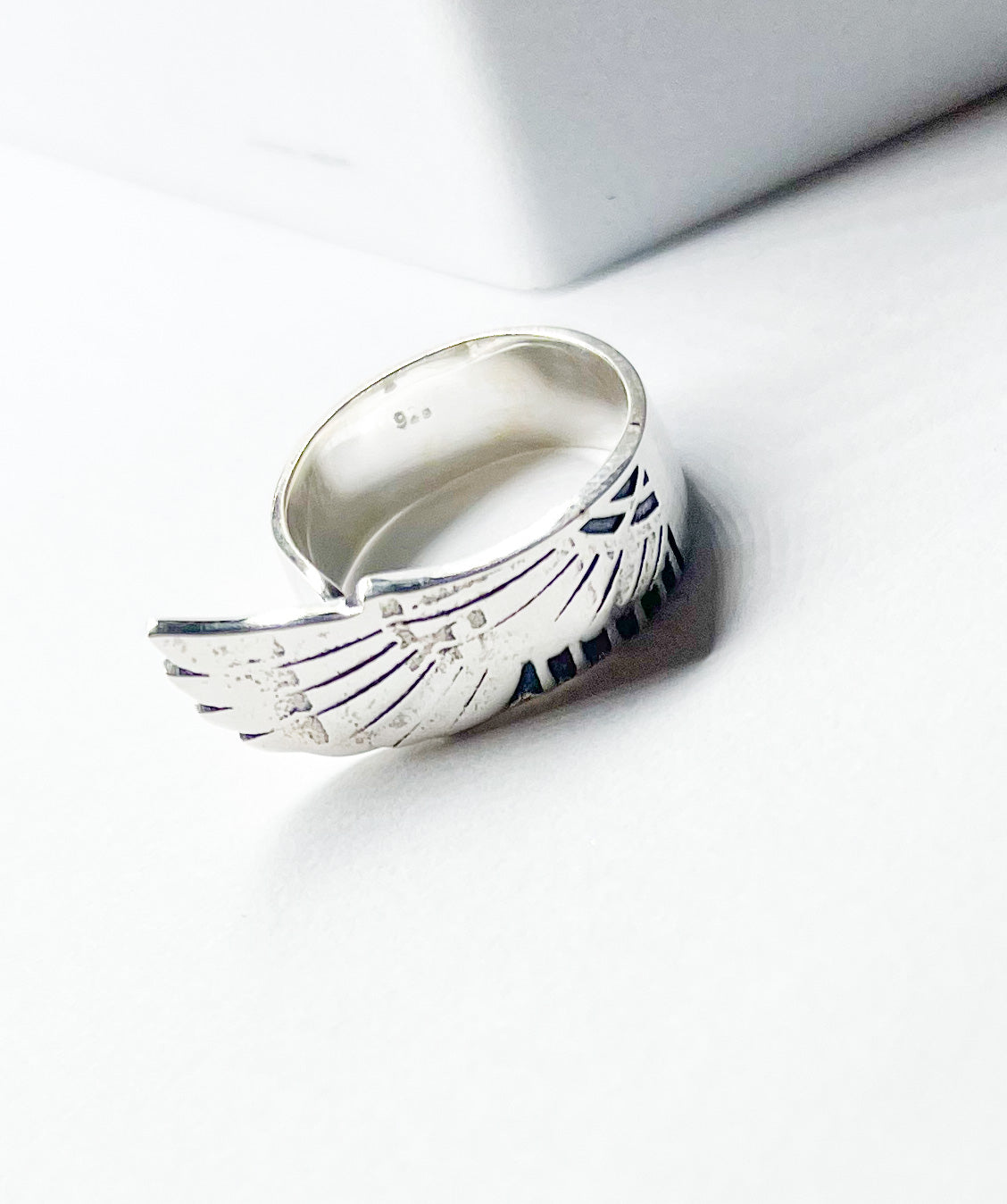 Single Wing Adjustable Ring-Solid Sterling Silver
