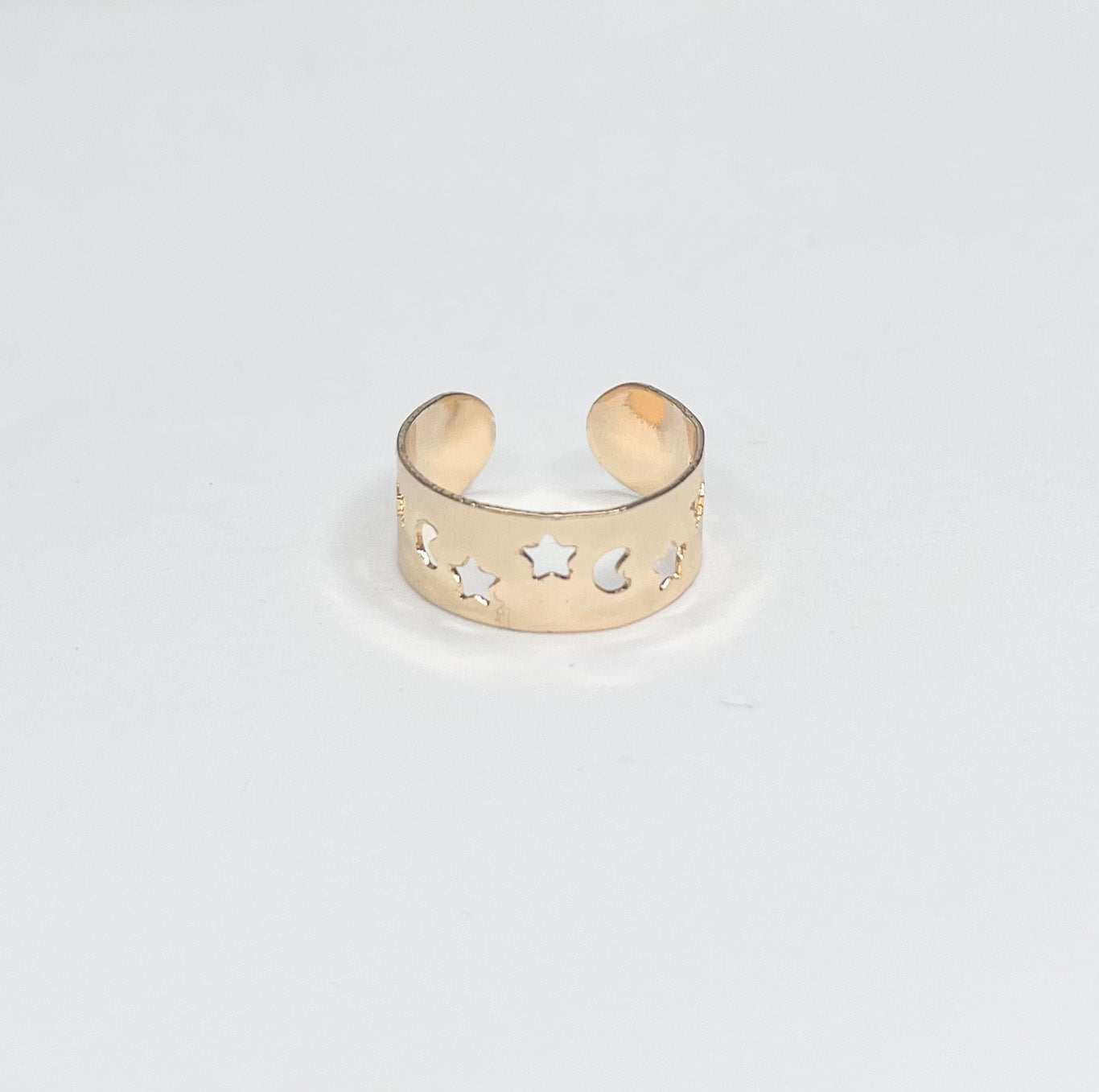 Star And Moon Toe Ring-18k Gold