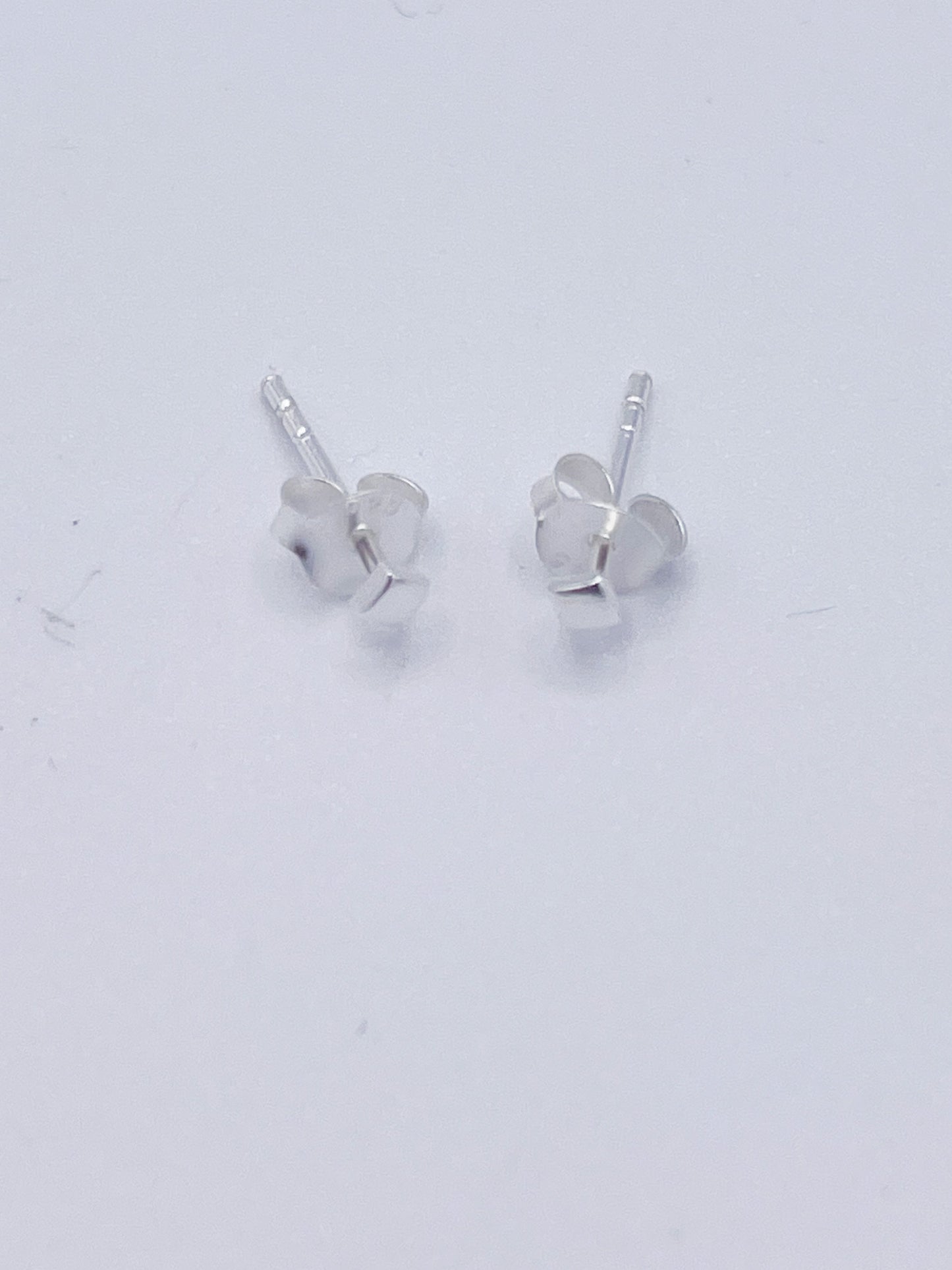 Dainty Micro Square Studs-Solid Sterling Silver